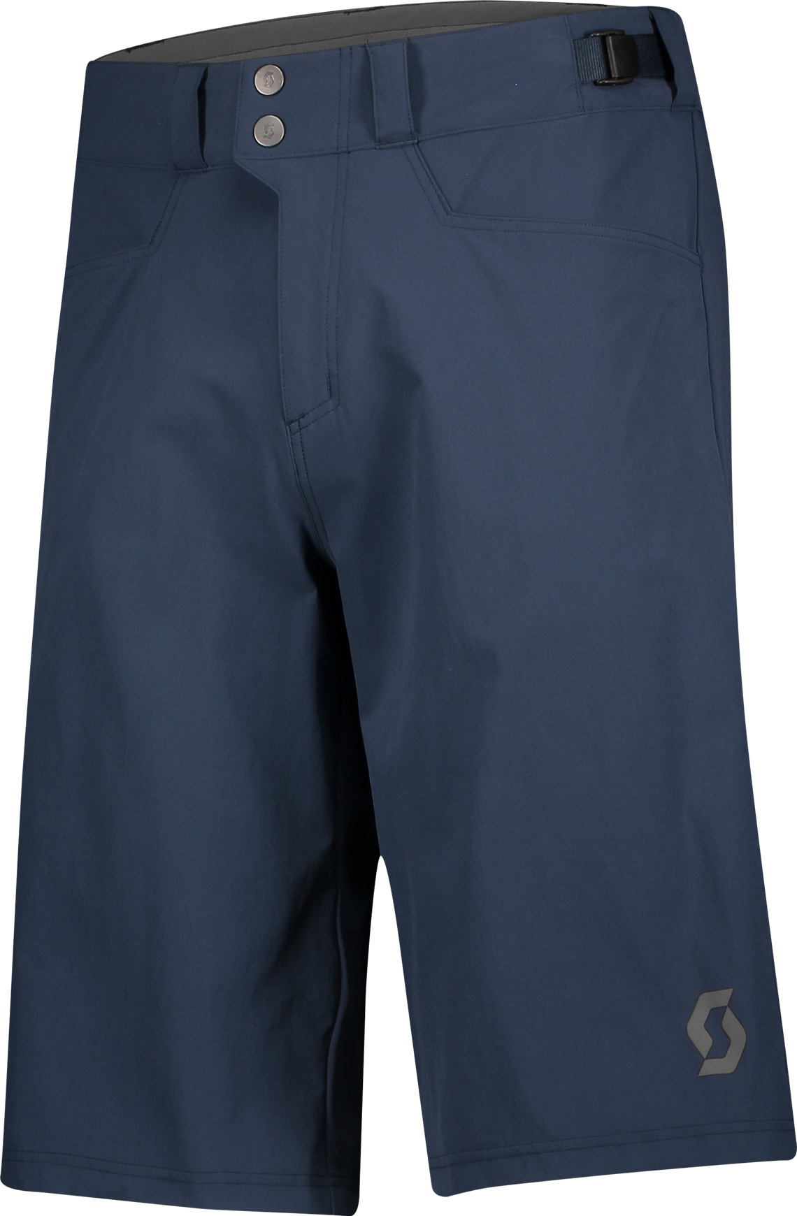 Short de VTT déperlant - Trail Flow W/Pad Shorts M Dark Blue - Taille S - Navy