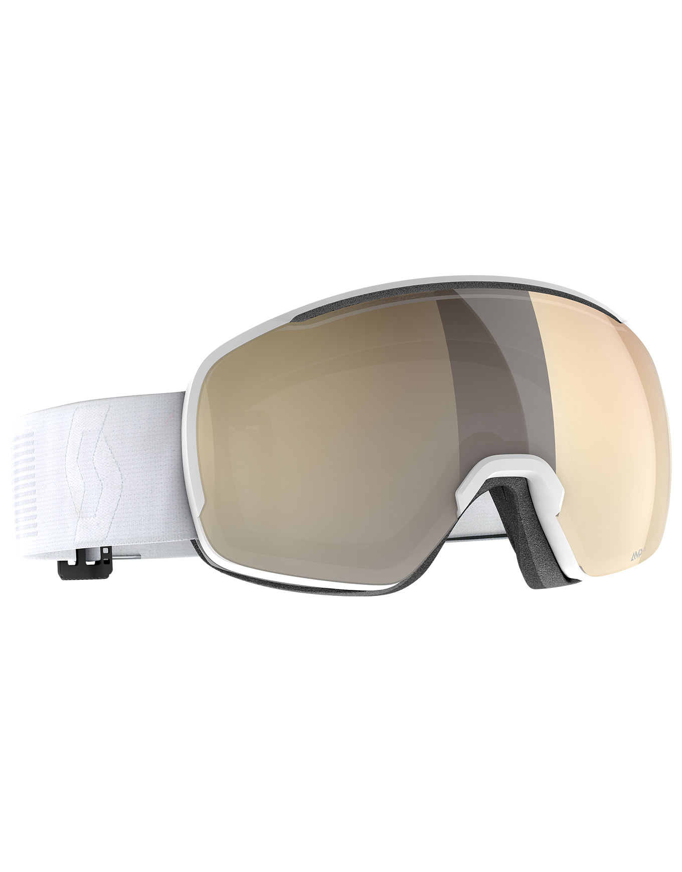 Skibrille Sphere OTG LS Mineral White AMP LS Bronze Chrome S1-3 Weiß