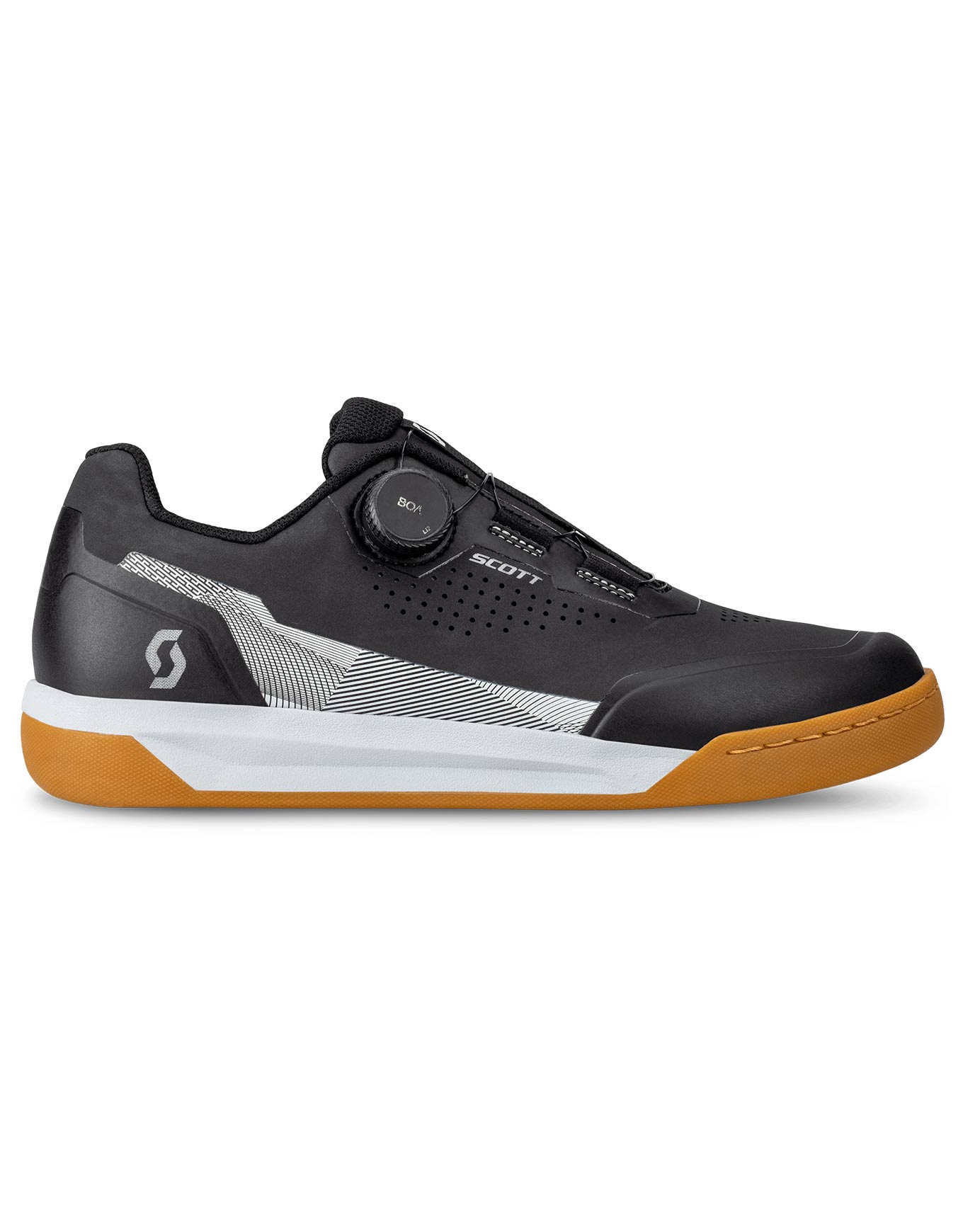 Chaussures de VTT pour pédale plate - Shoe Mtb Volt Evo Flat Boa Black/White - Taille 45 - Noir