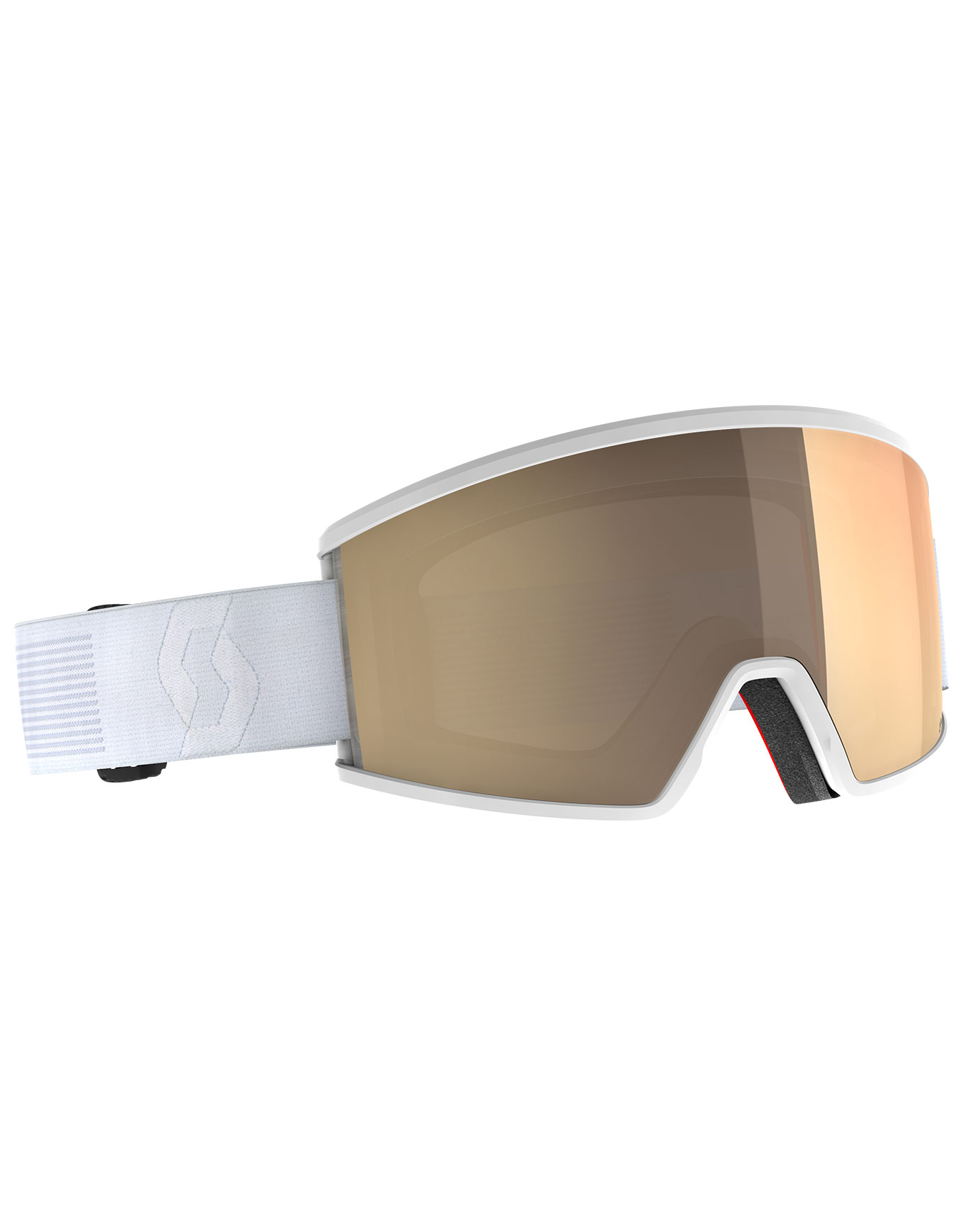Photochromatische Skibrille Ambit Compact LS Mineral White AMP LS Bronze Chrome S1-3 Weiß