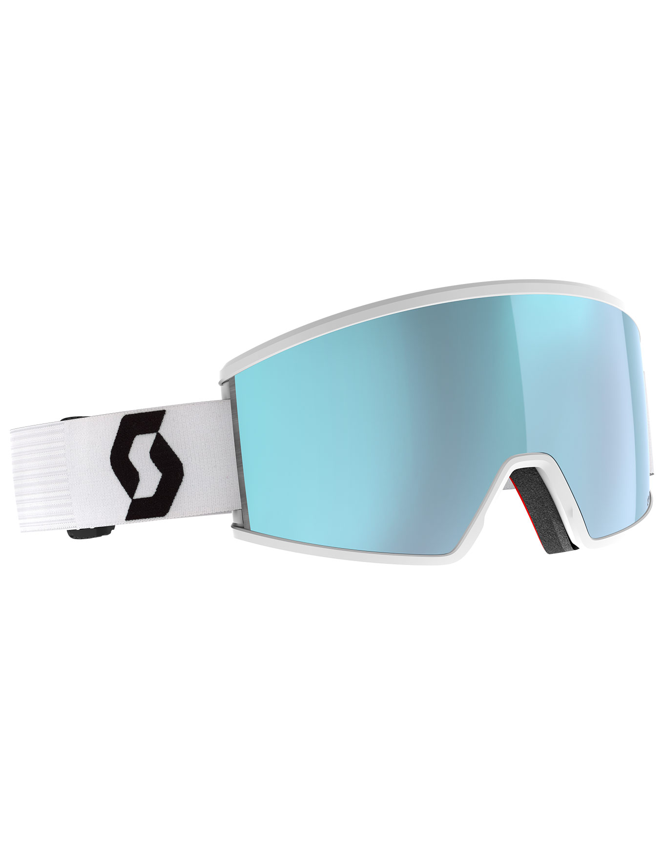 Skibrille Ambit Compact Mineral White/Black AMP Ice Chrome S2 Weiß