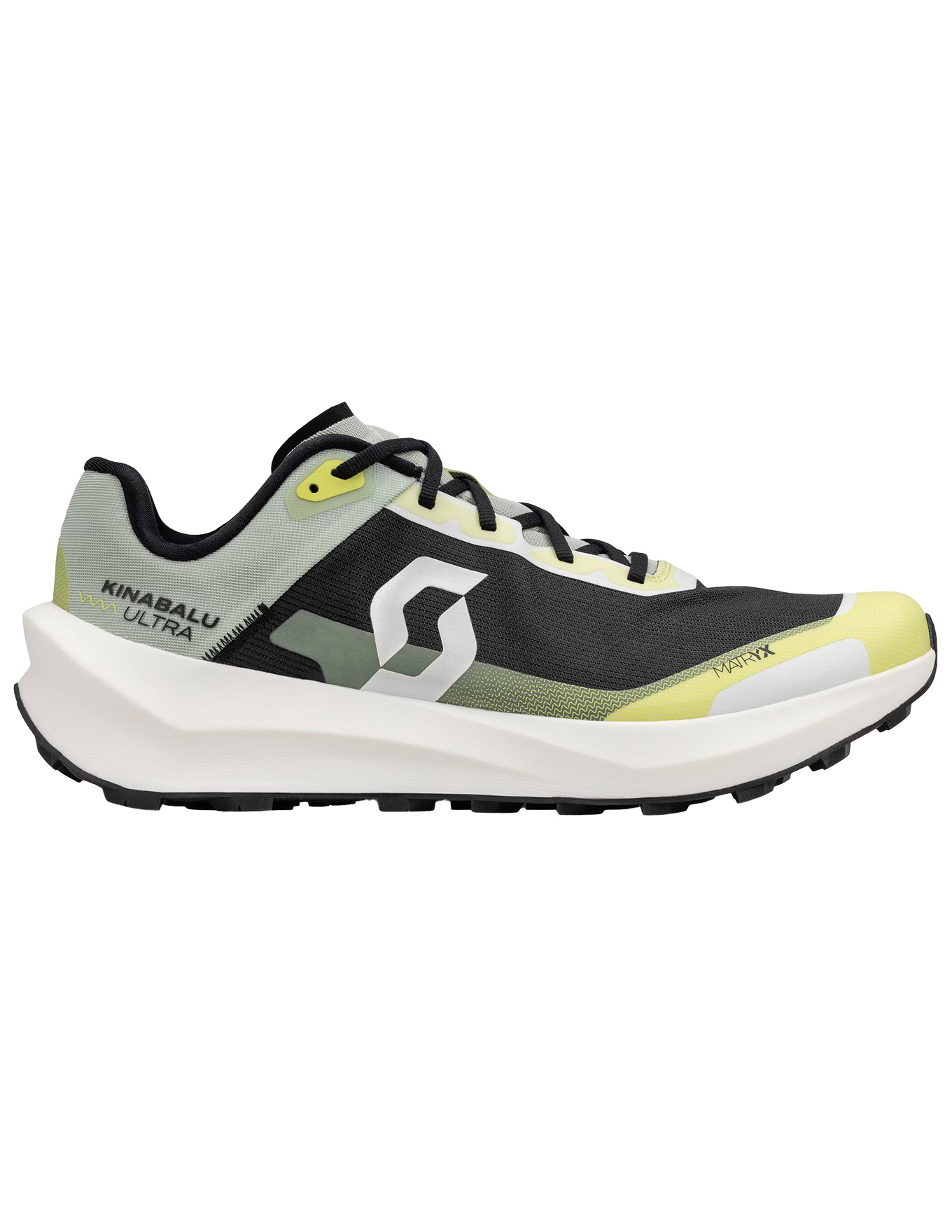 Chaussures de trail - Kinabalu Ultra Acid Yellow/Spray Grey - Taille 41 - Noir