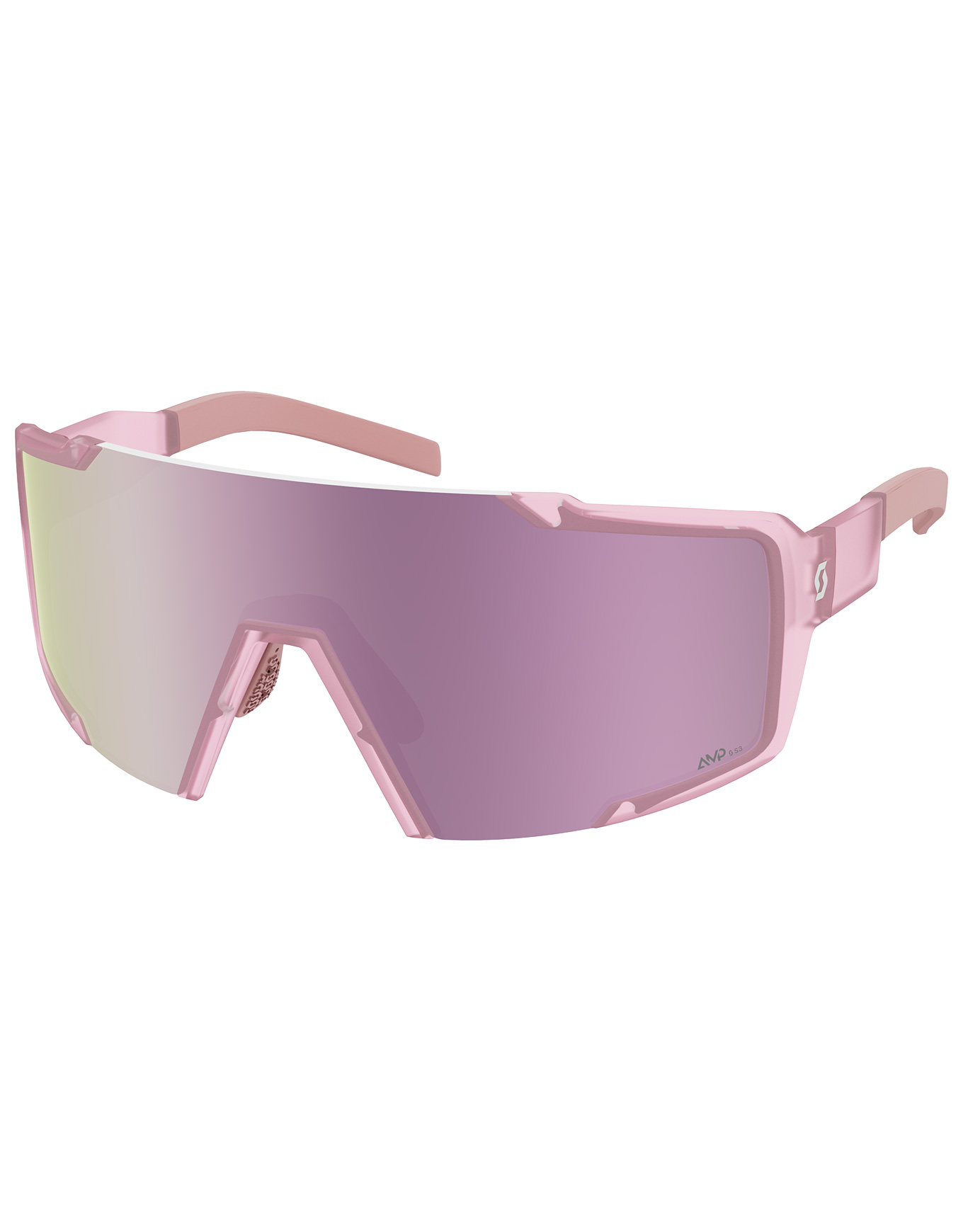 Lunettes de soleil - Shield Compact Light Pink Amp Lavender Chrome S3 - Rose