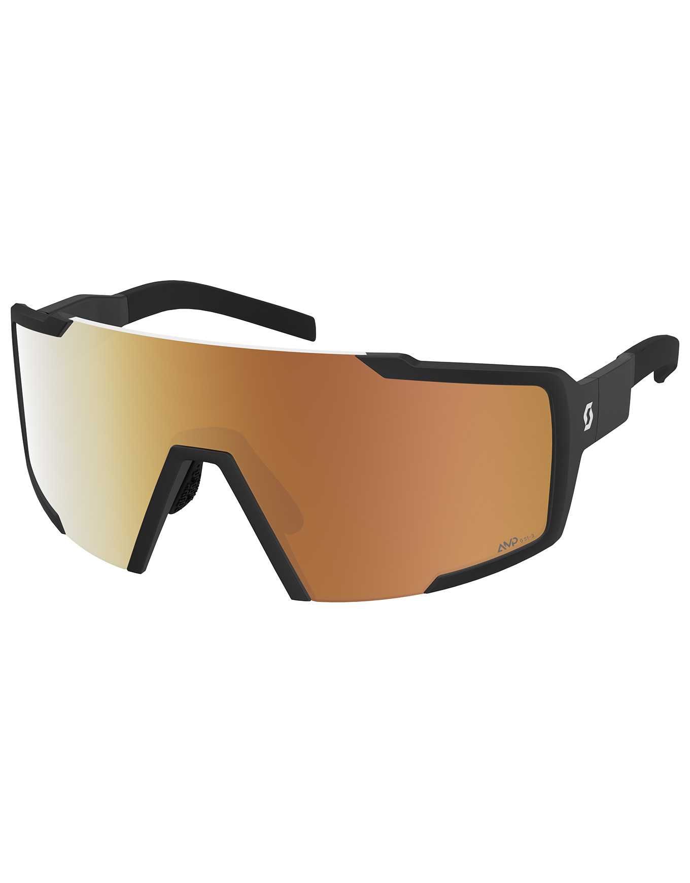 Lunettes de soleil - Shield Ls Black Amp Ls Gold Chrome S1-3 - Noir