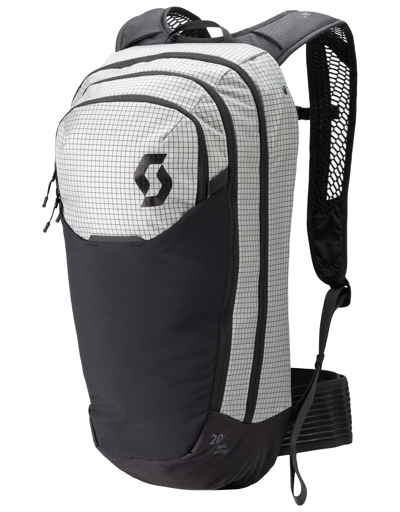 Sac Ă dos de VTT - Backpack Trail Protect 20 Light Grey/Black - Gris
