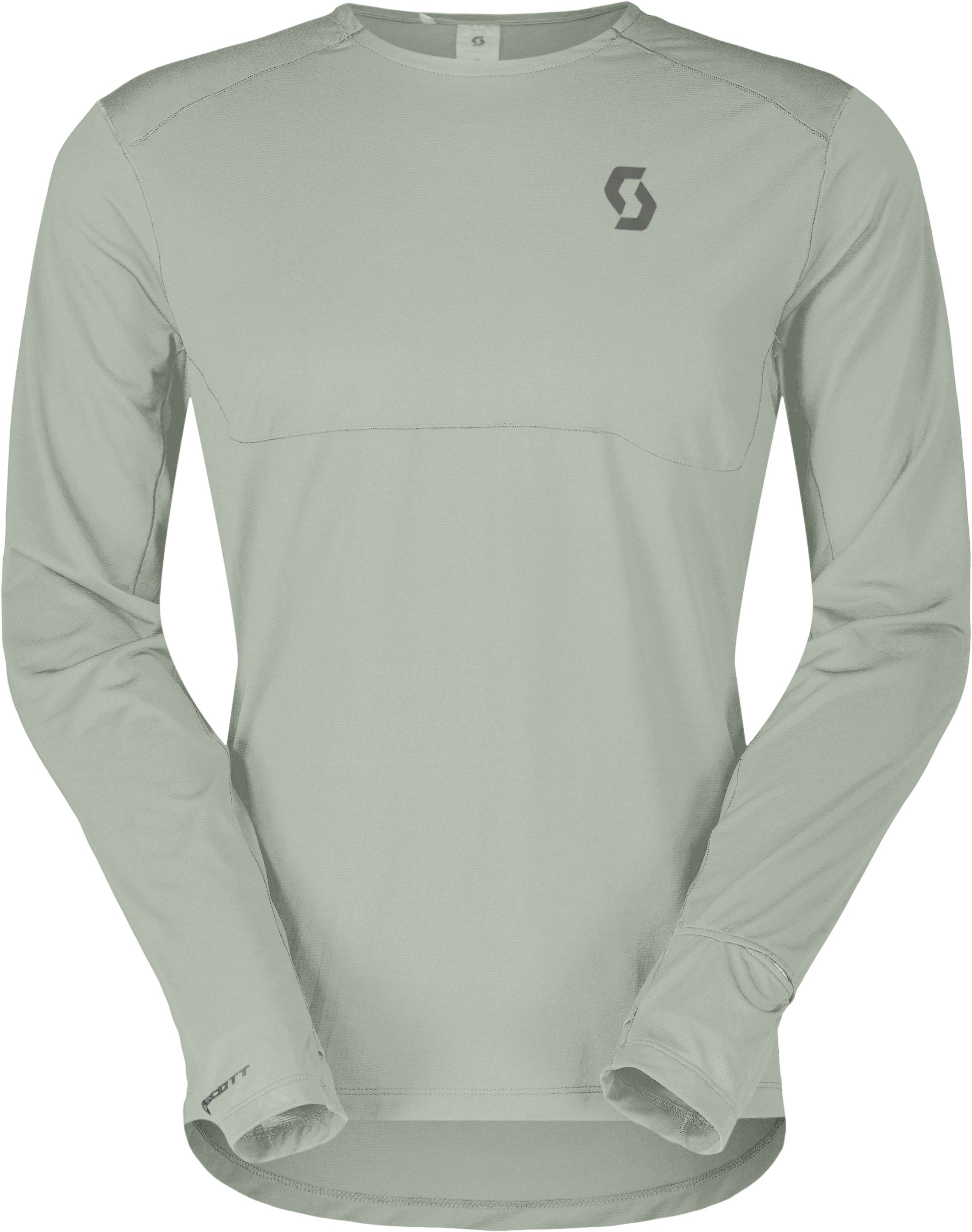 T-shirt de running technique, léger et respirant - Endurance Tech LS Tee M Spray Grey - Taille M - Gris
