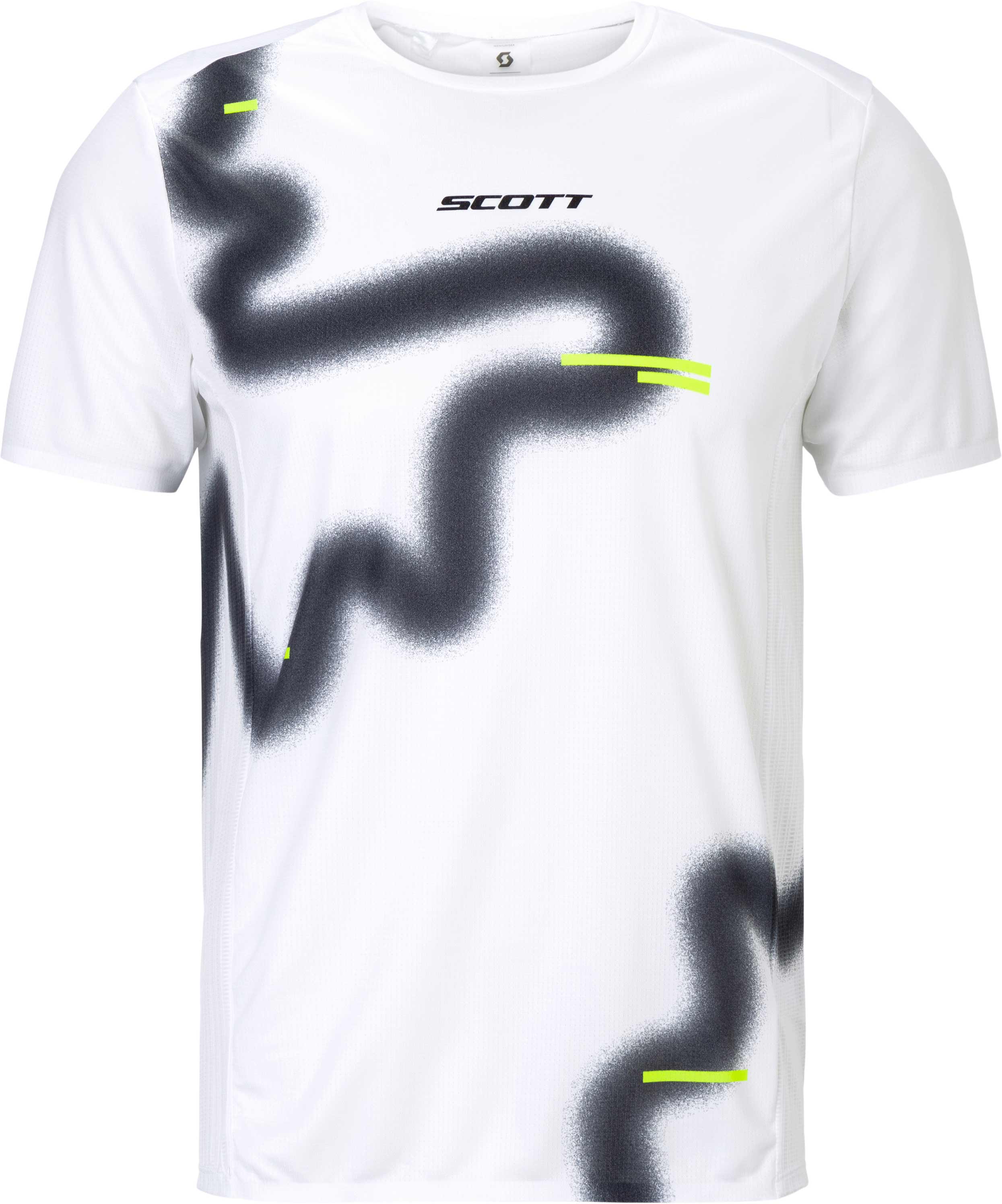 T-shirt de running léger et respirant - RC Run SS Tee M White Black - Taille M - Noir