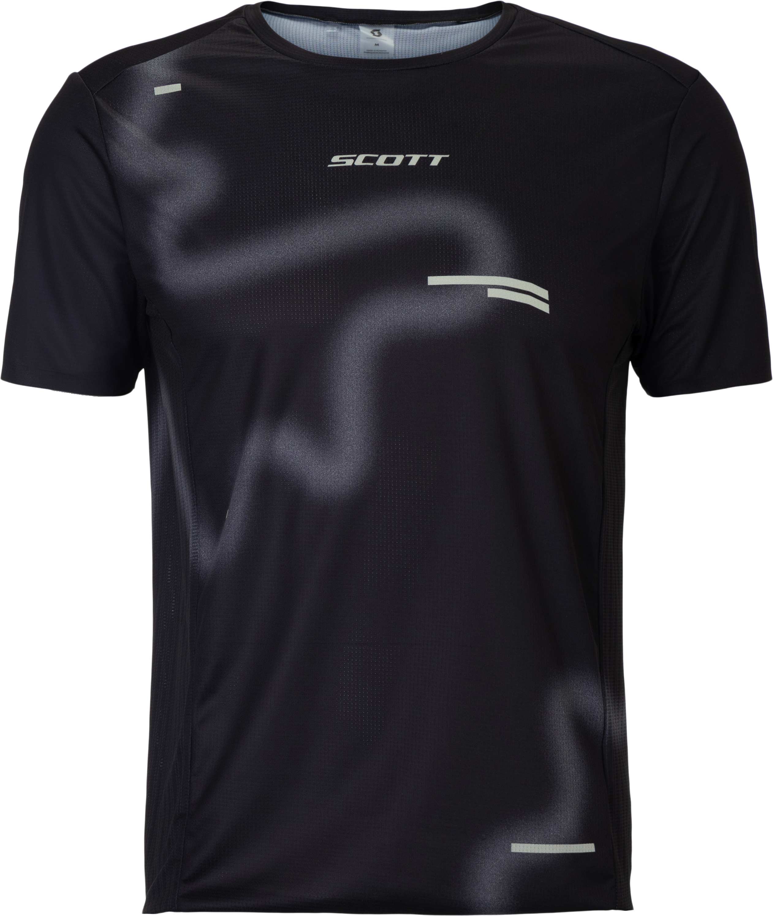 T-shirt de running léger et respirant - RC Run SS Tee M Black Spray Grey - Taille S - Gris