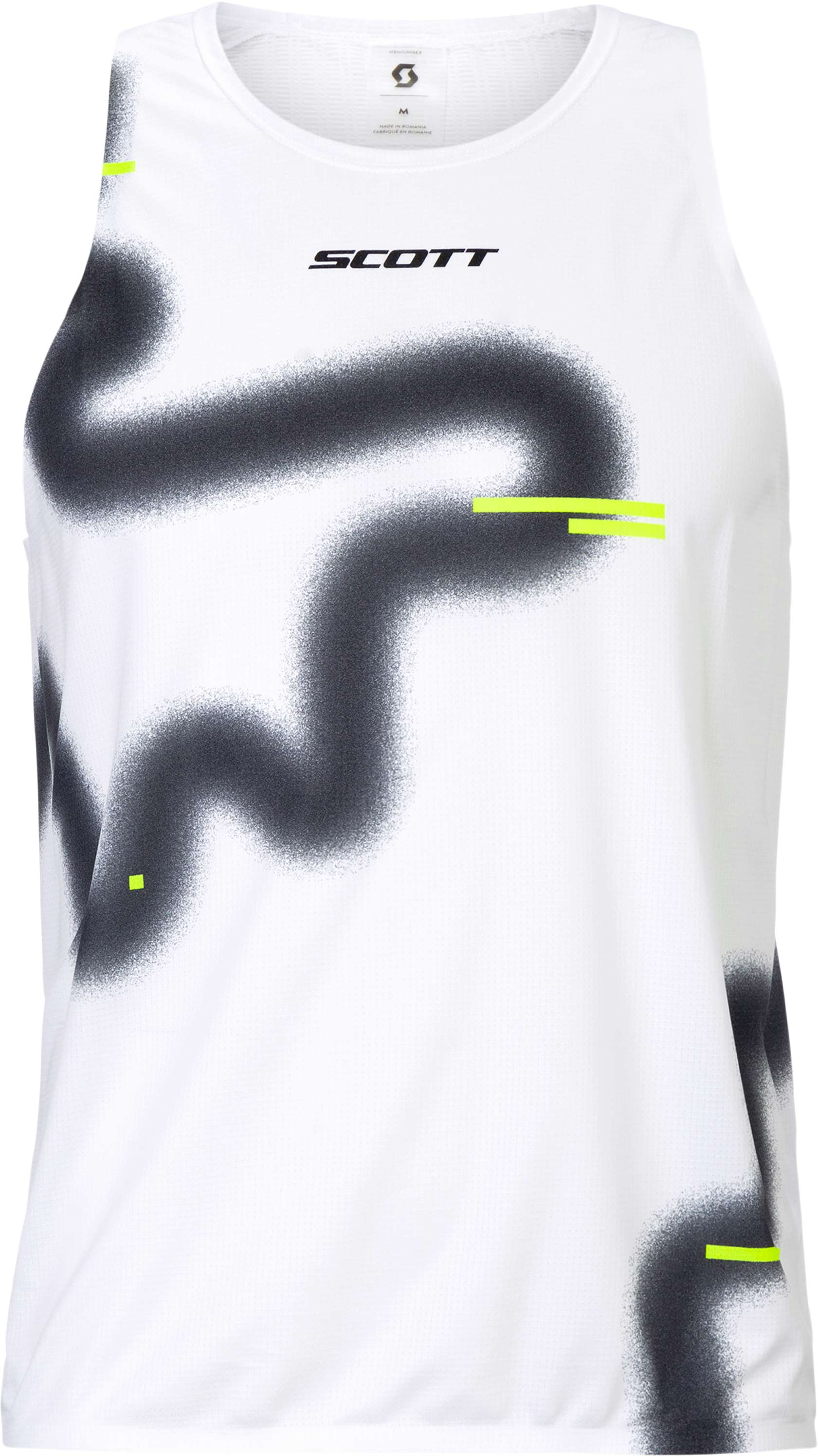 Débardeur de running léger, respirant et stretch - RC Run Tank M White Black - Taille M - Blanc