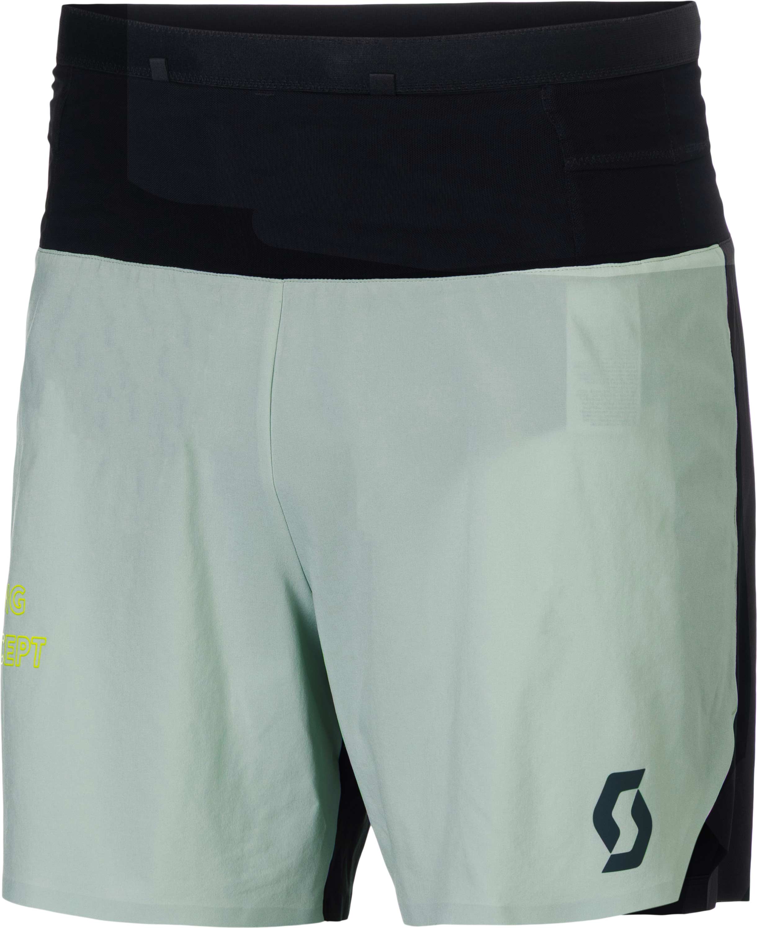 Short léger déperlant stretch running - RC Run Shorts M Spray Grey Black - Taille S - Gris