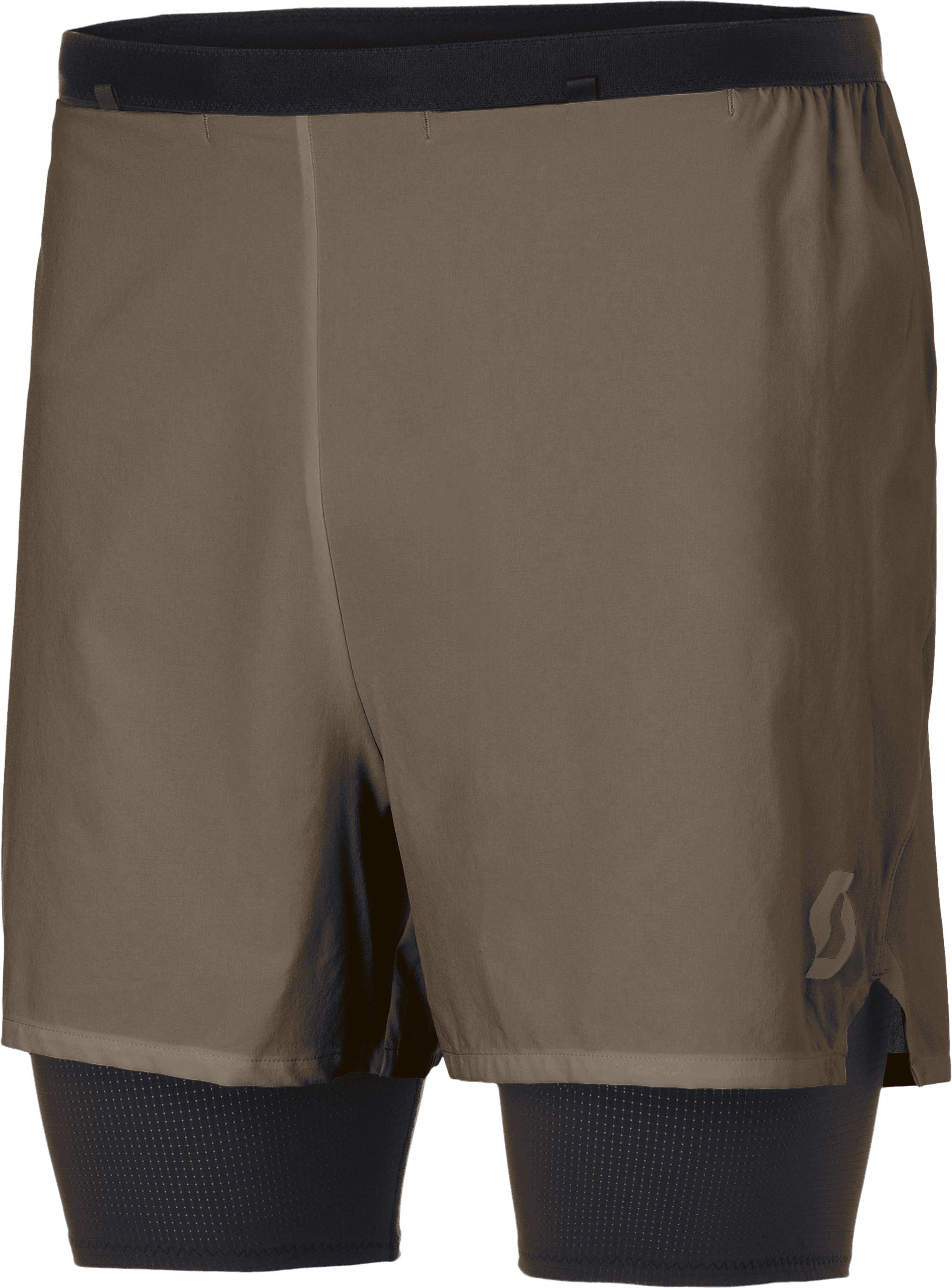 Short léger et stretch pour running - Endurance Tech Hybrid Shorts M Wood Grey Black - Taille L - Gris