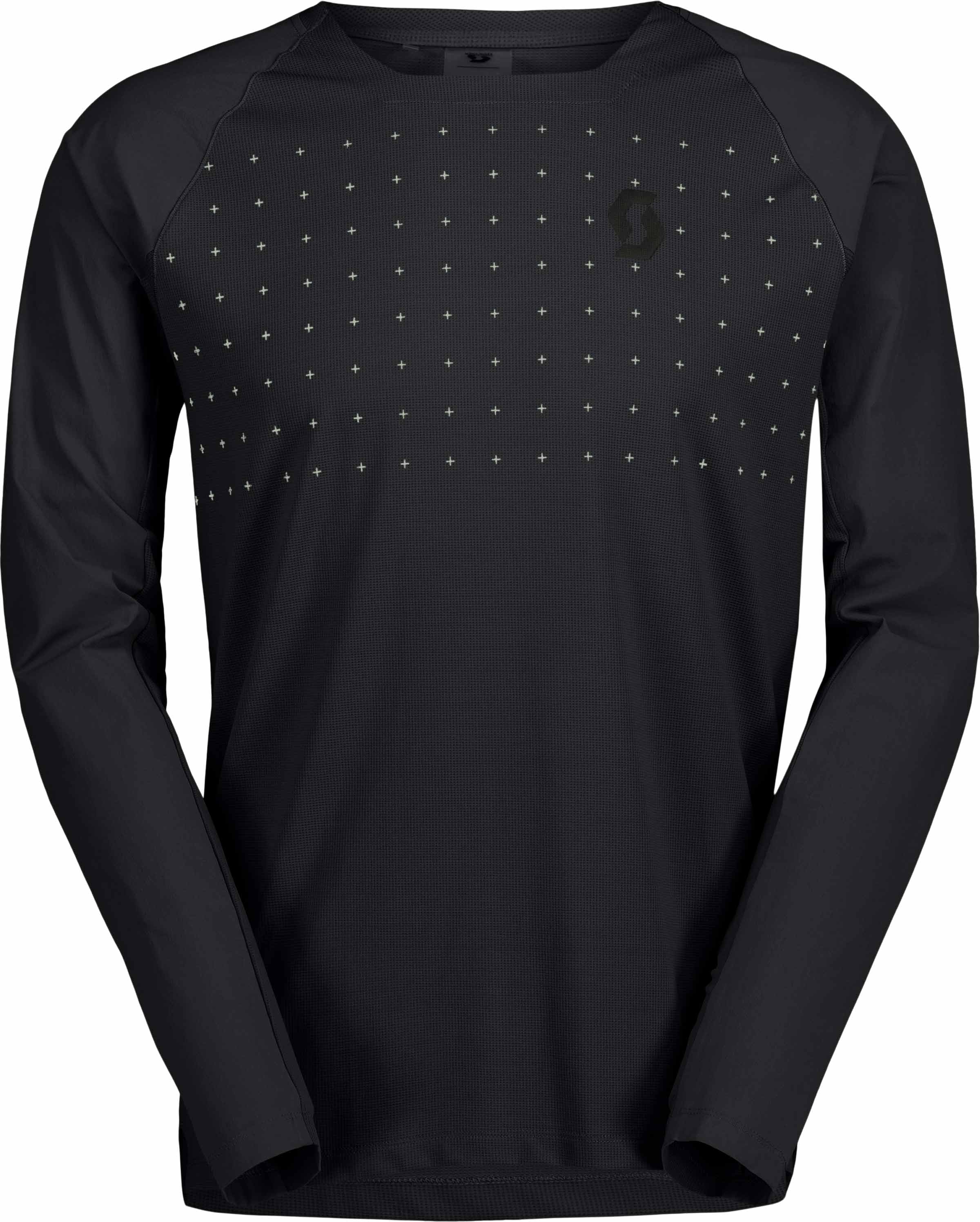 T-shirt de VTT stretch, respirant et résistant - Trail Vertic Pro LS Tee M Black - Taille M - Noir