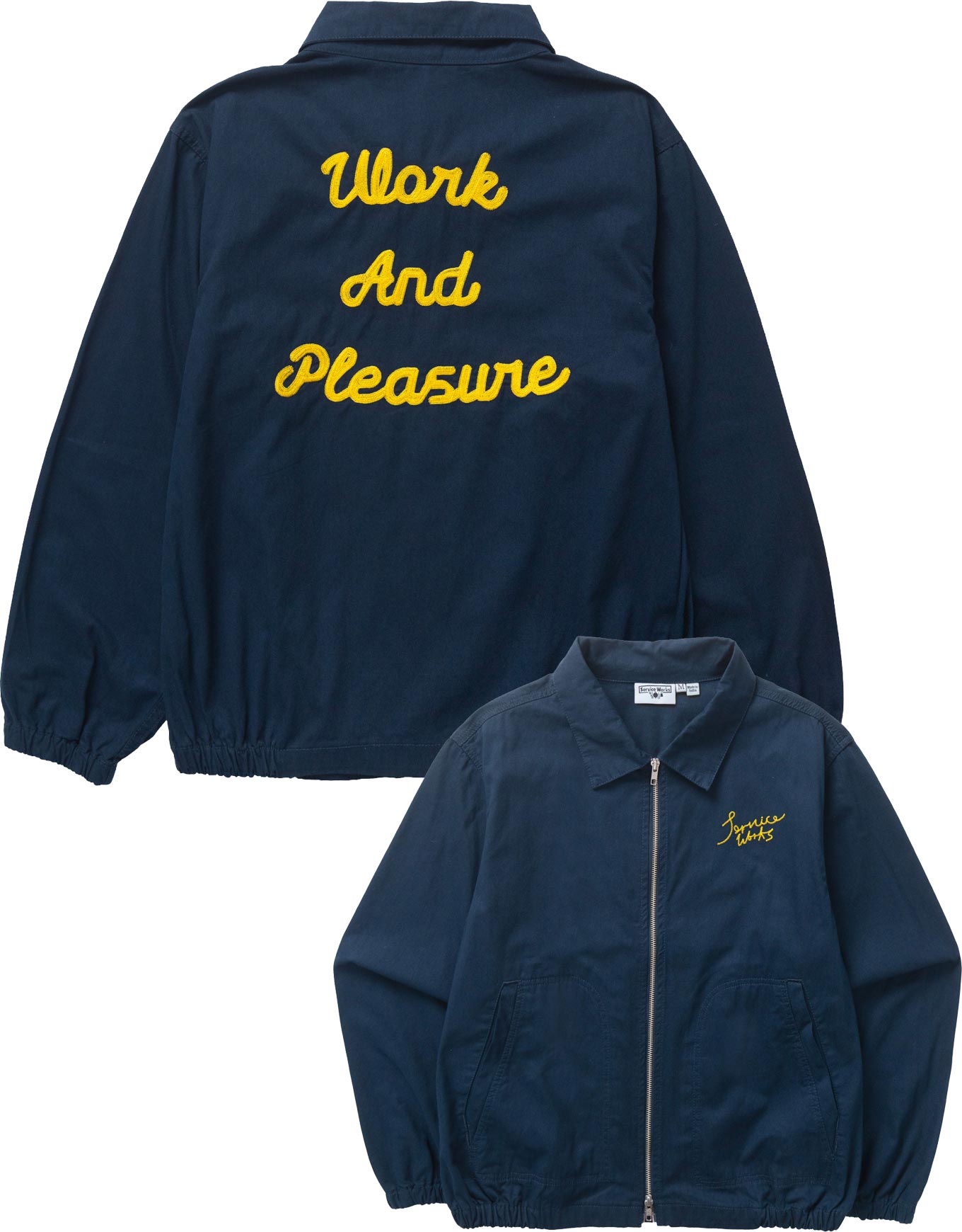 Blouson en coton biologique - Twill Work Jacket Dark Navy en Coton - Taille M