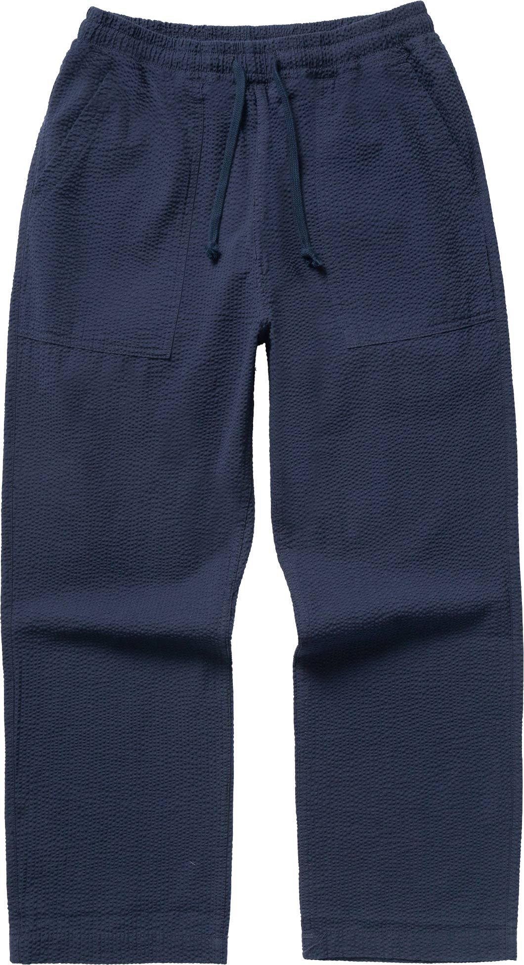 Pantalon en coton biologique - Seersucker Chef Pants Dark Navy en Coton - Taille M