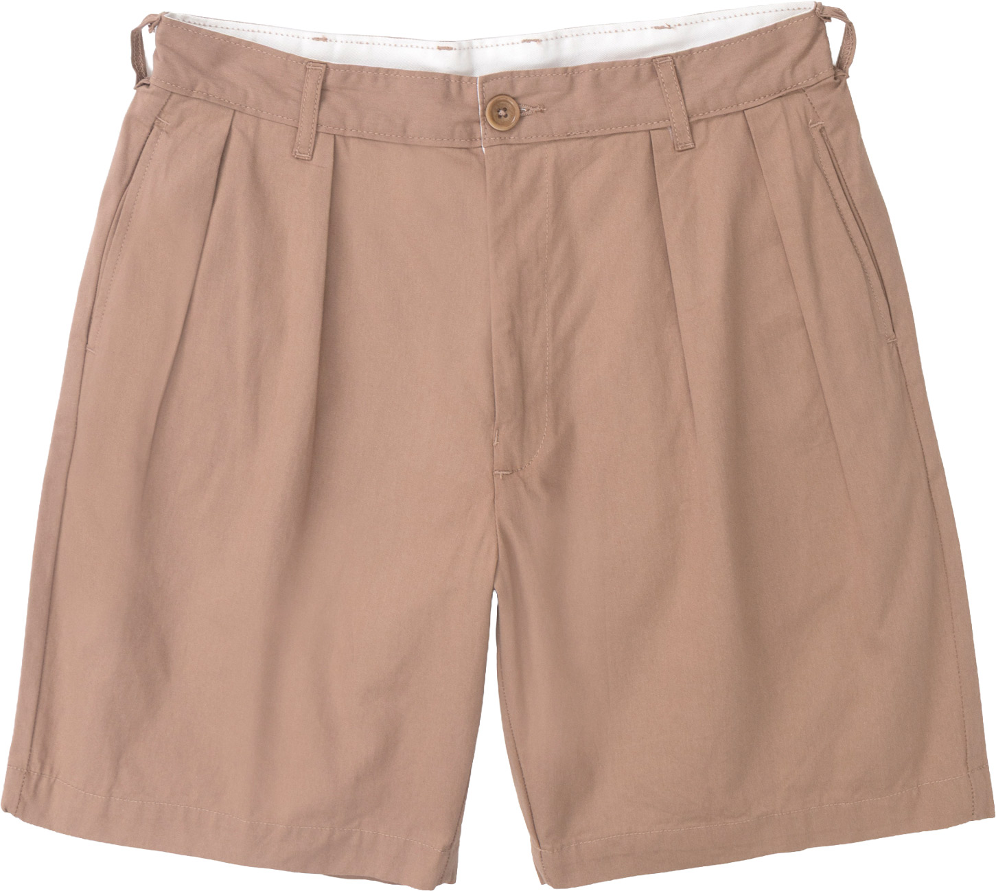 Short en coton biologique - Twill Part Timer Shorts Mushroom en Coton - Taille L - Marron