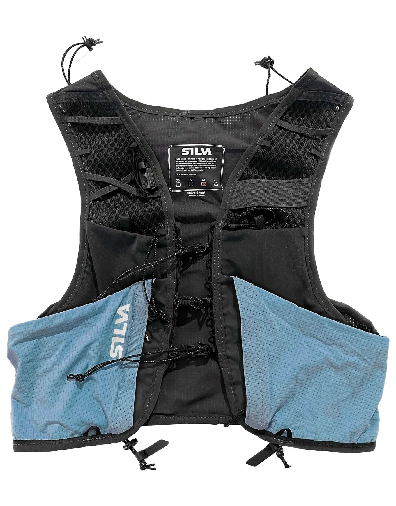 Gilet de trail - Strive 5 Vest Blue en Nylon - Taille M - Bleu