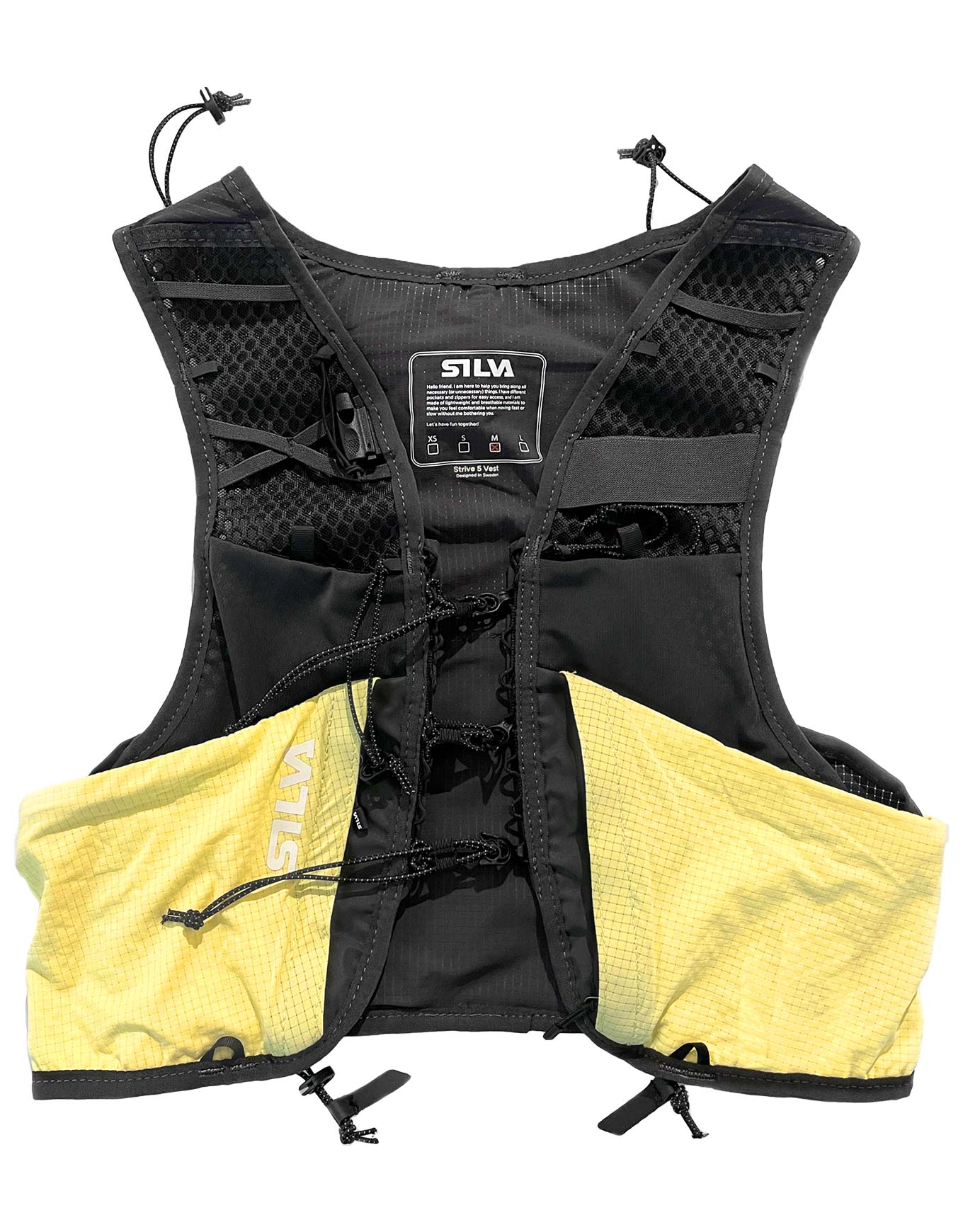 Gilet de trail - Strive 5 Vest Yellow en Nylon - Taille M - Jaune