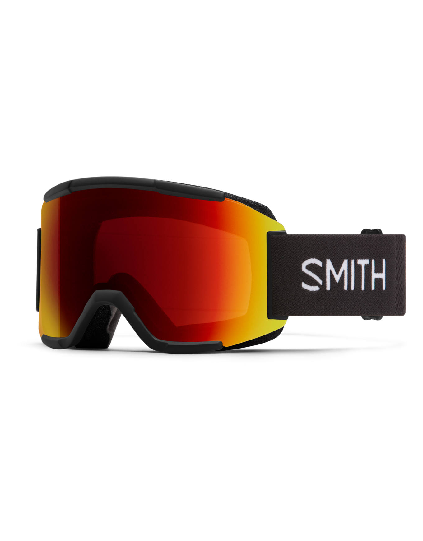 Skibrille Squad Black Chromapop Sun Red Mirror schwarz