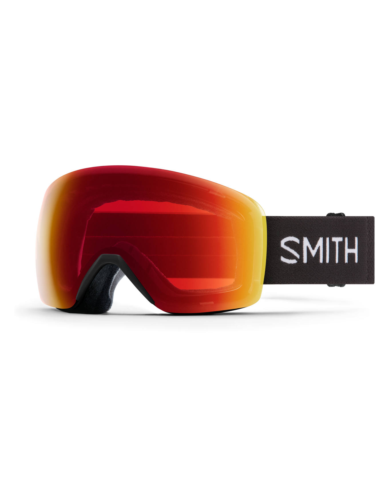 Masque de ski - Skyline Black Chromapop Everyday Red Mirror - Noir