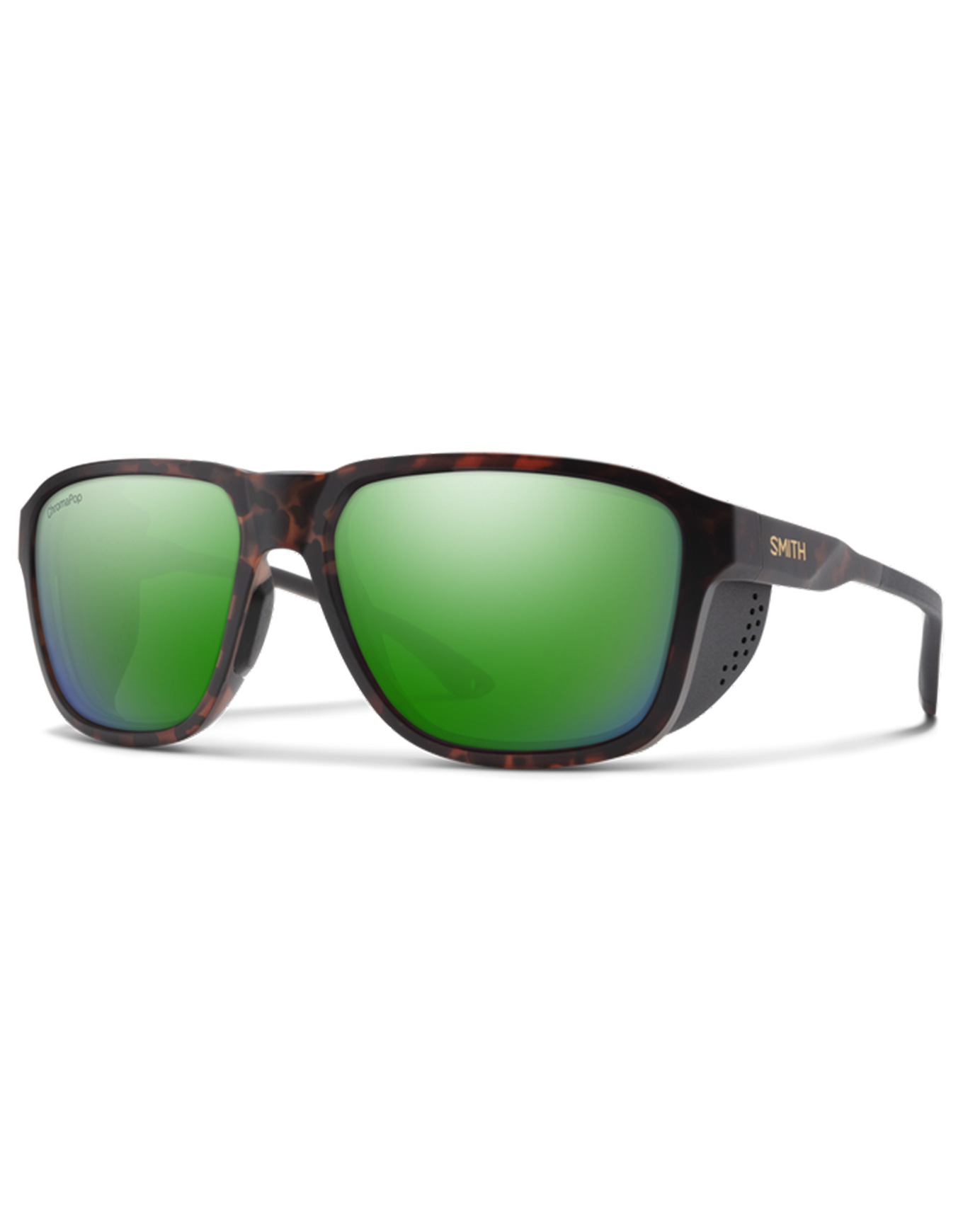 Sonnenbrille Embark Matte Tortoise Chromapop Polarized Green Mirror schwarz