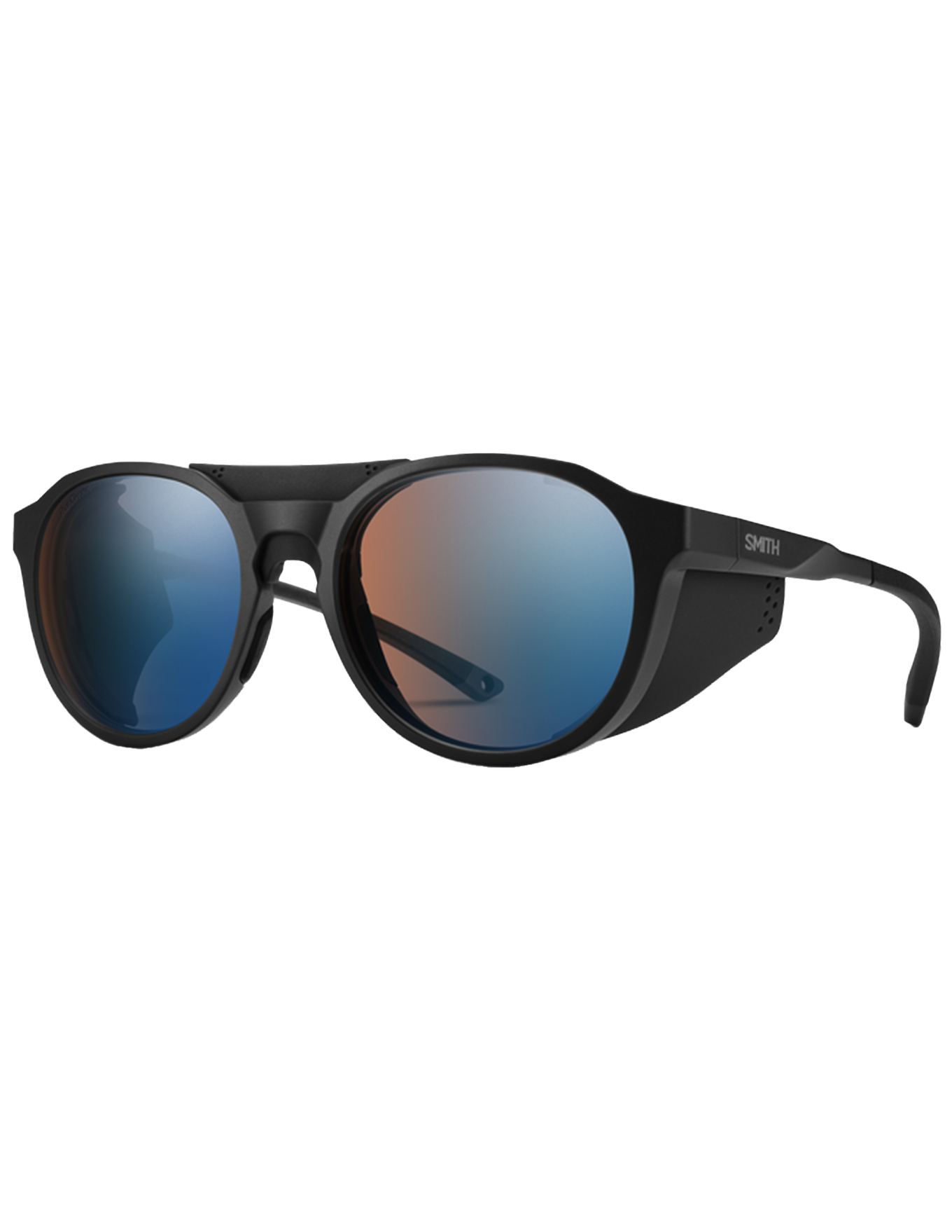 Photochromatische Sonnenbrille Venture Matte Black ChromaPop Glacier Photochromic Copper Blue Mirror schwarz