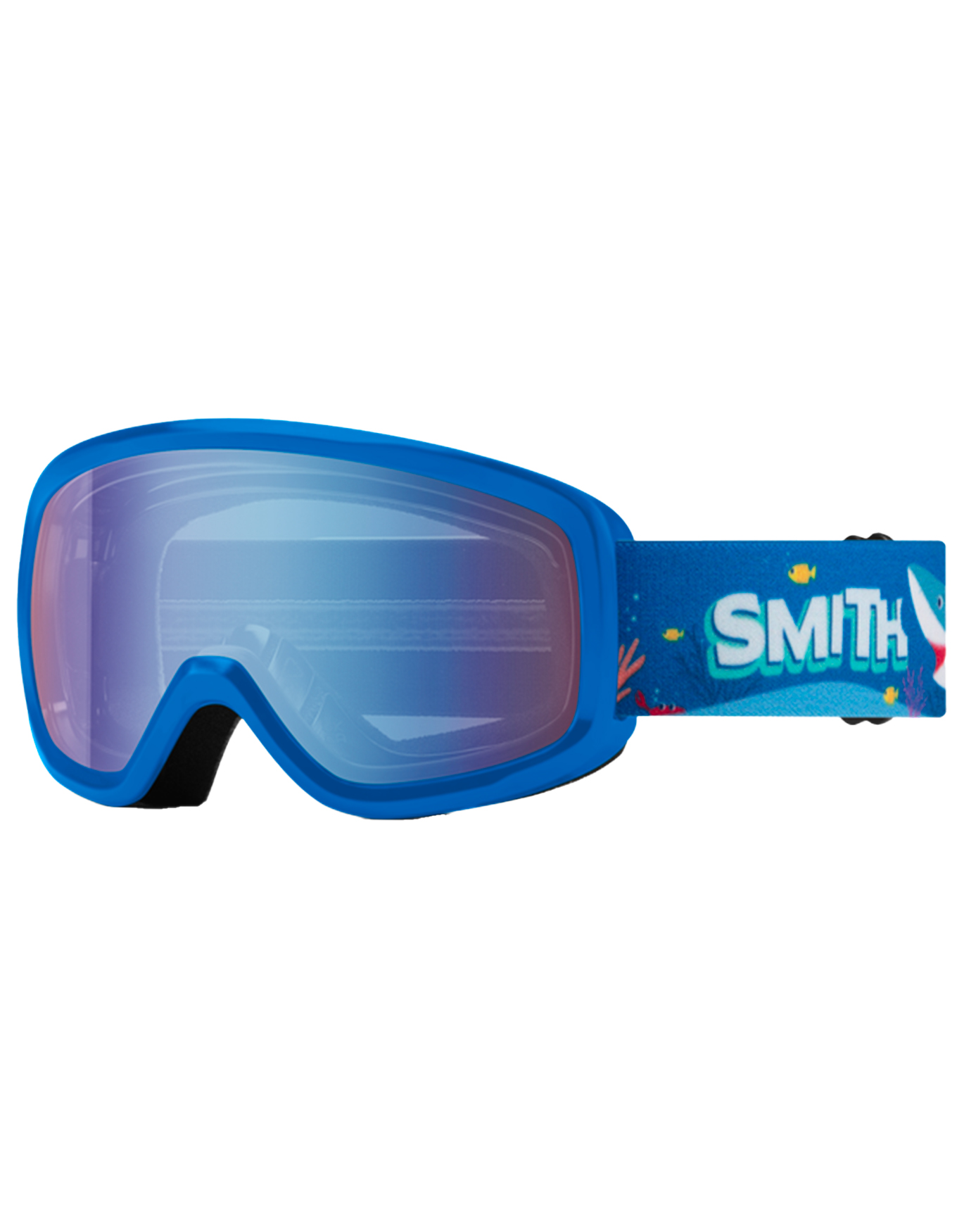 Skibrille Snowday Jr Cobalt Shark Bait / Blue Sensor Mirror Antifog Blau
