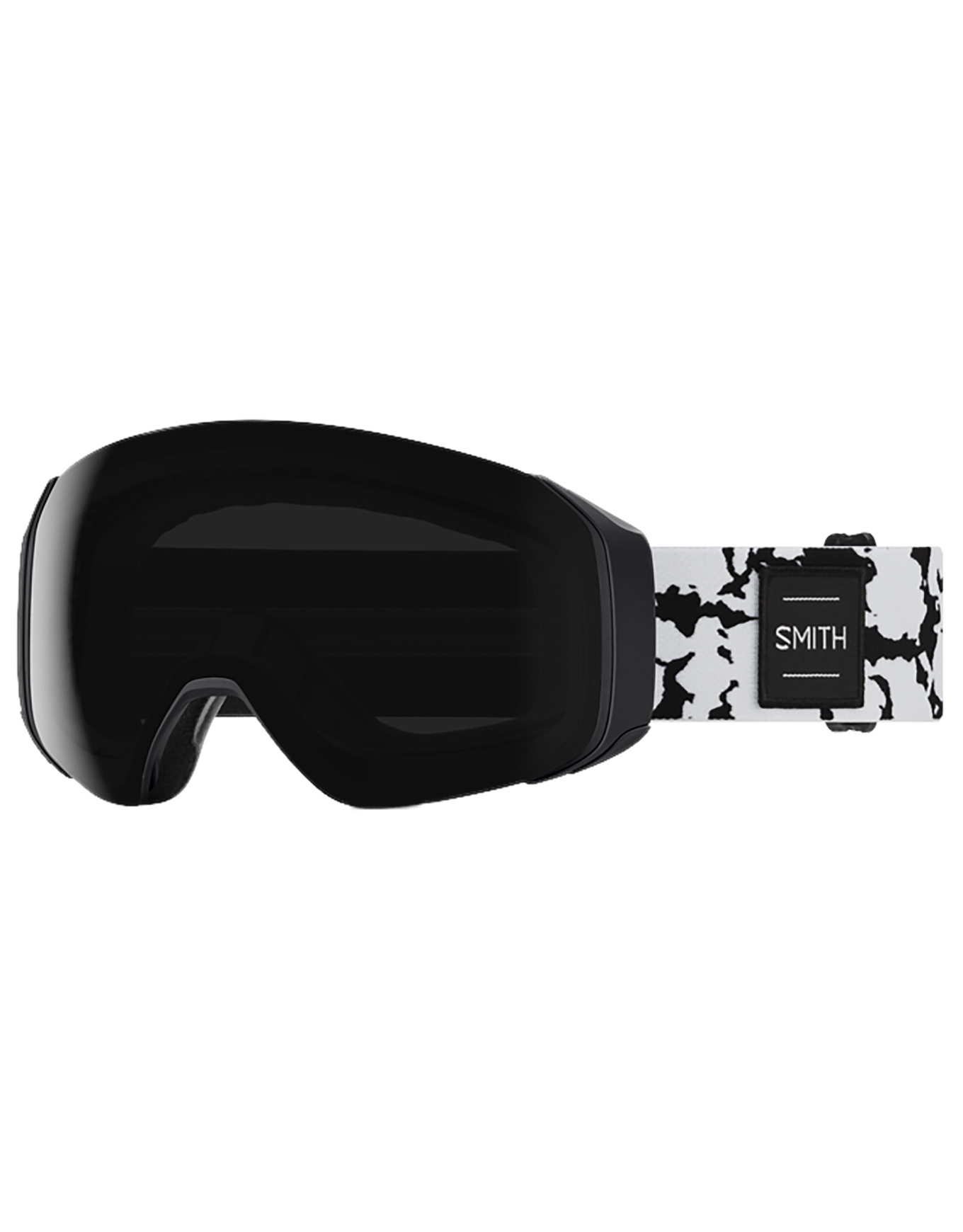 Masque de ski - 4D Mag S Black Marble Chromapop Sun Black en Silicone - Noir