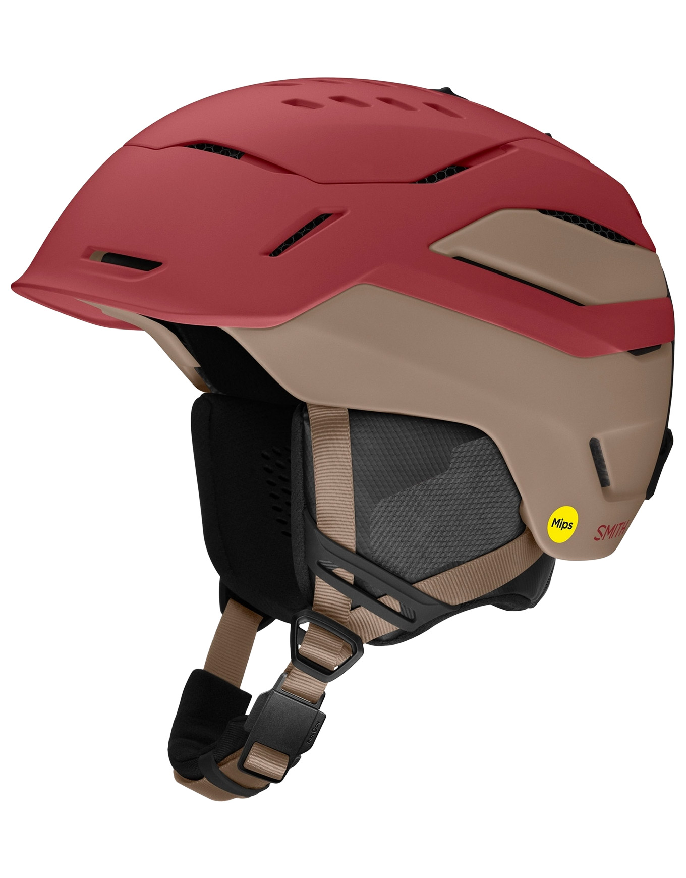 Casque de ski/snowboard - Vantage 2 MIPS Matte Ironwood / Bandit - Taille 51-55 cm - Rouge