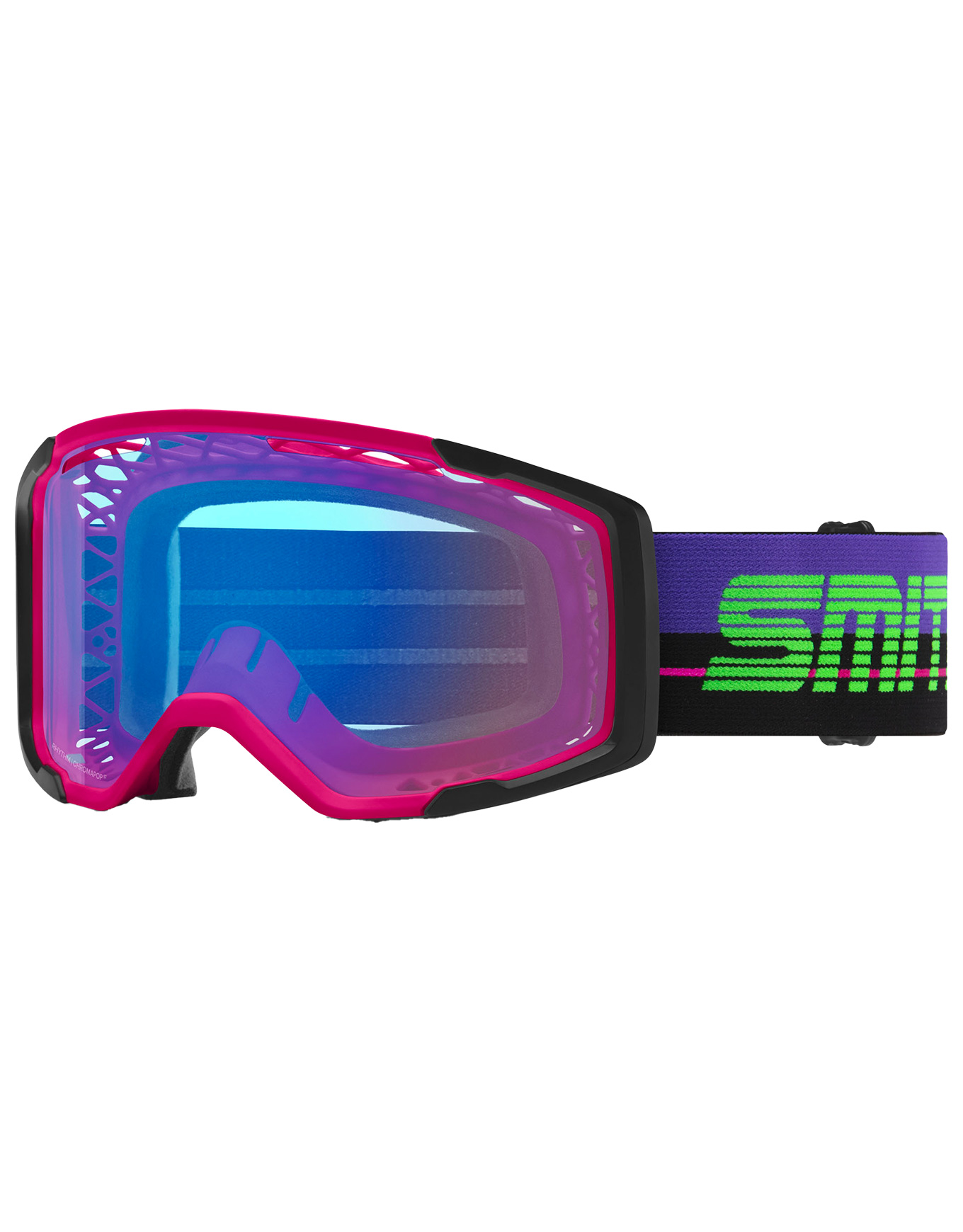 Masque de VTT - Rhythm Mtb Archive Flamingo Chromapop Contrast Rose Flash en Silicone - Violet