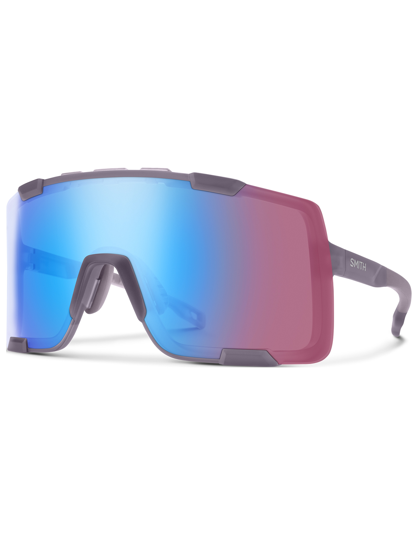 Sonnenbrille Syncline Matte Meteorite Crystal ChromaPop Low Light Rose Blue Mirror Violett