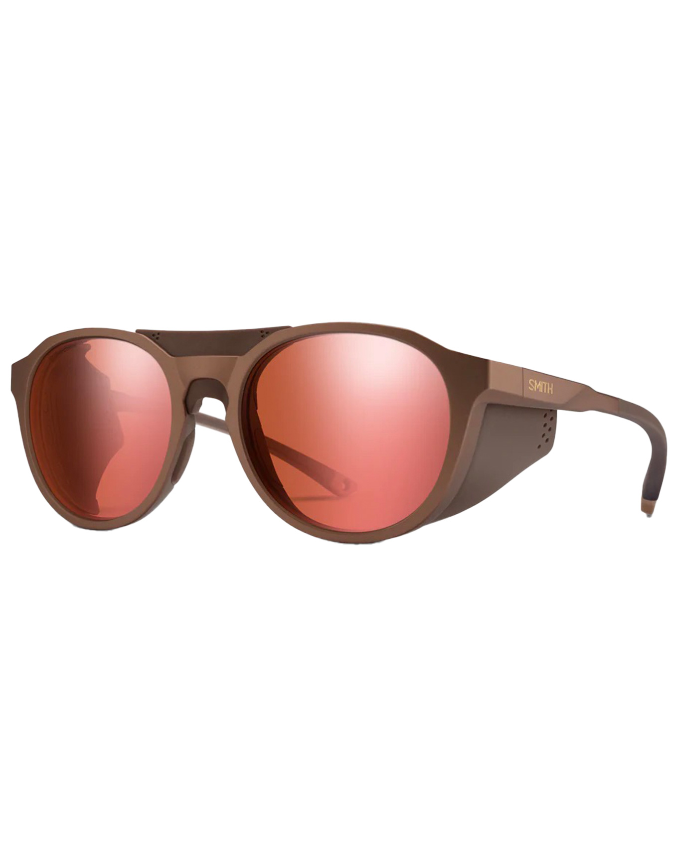 Photochromatische Sonnenbrille Venture Matte Gold Dust ChromaPop Glacier Photochromic Rose Gold Mirror Braun