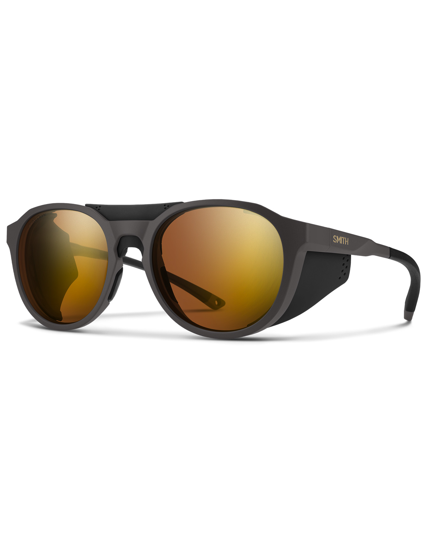Photochromatische Sonnenbrille Venture Matte Gravy ChromaPop Glacier Photochromic Copper Gold Mirror Grau
