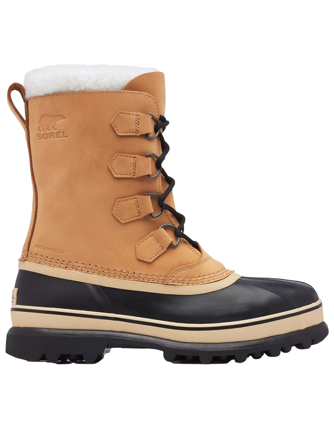Après-skis chauds et imperméables - Bottes Caribou Buff Men en Cuir - Taille 44 - Marron