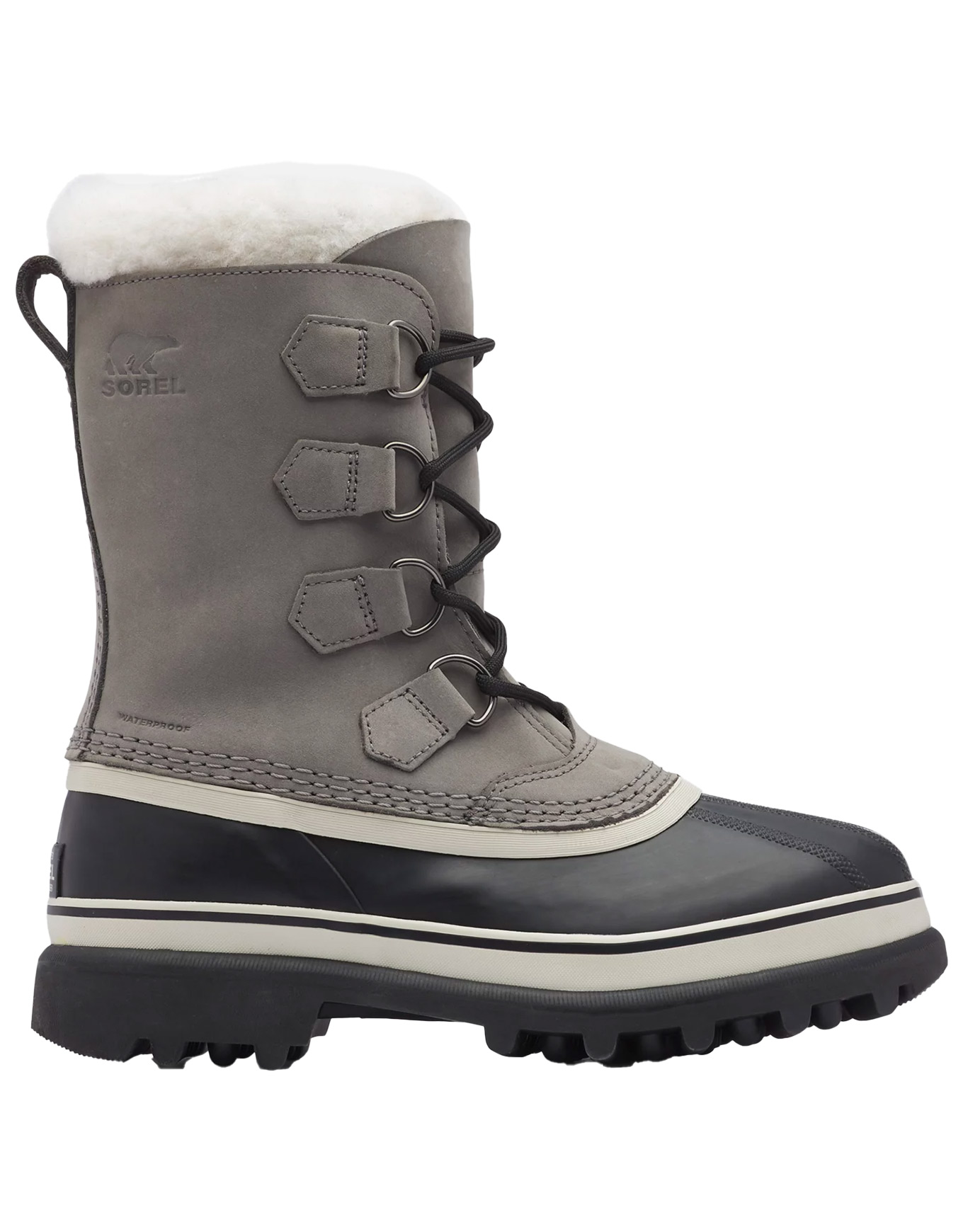 Après-skis chauds et imperméables - Caribou™ Wp W Shale Stone en Cuir - Taille 38,5 - Gris
