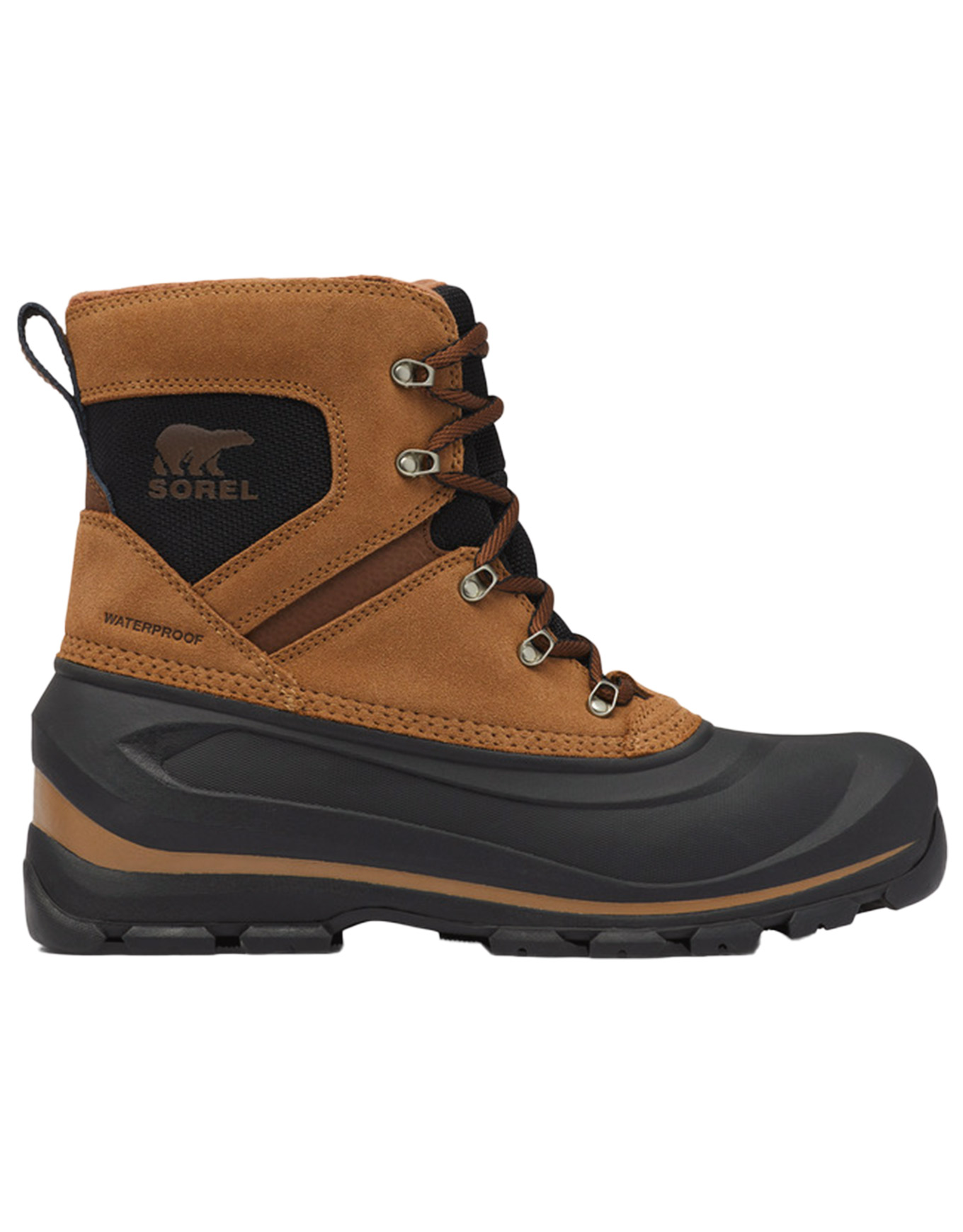Chaussures montantes imperméables et chaudes - Buxton™ Lace Boot Wp M Delta Black en Cuir - Taille 44,5 - Marron