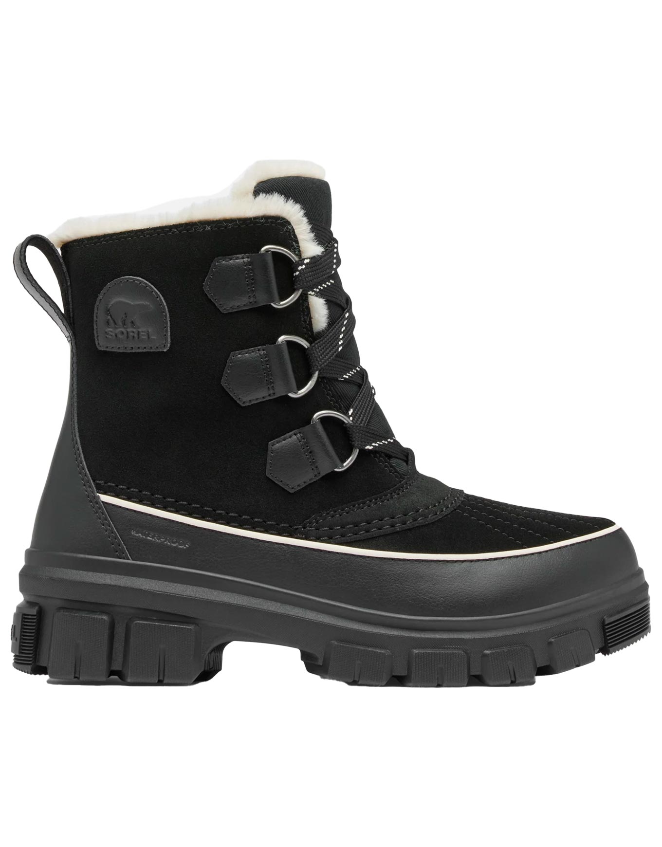 Bottes d'hiver imperméables et isolantes - Torino™ V Wp W Black Fawn en Cuir - Taille 36 - Noir
