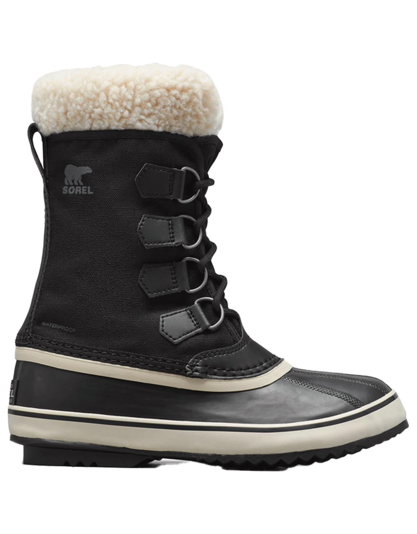 Bottes d'après-ski imperméables et chaudes - Winter Carnival™ Boot Wp W Black Stone en Nylon - Taille 38,5 - Noir