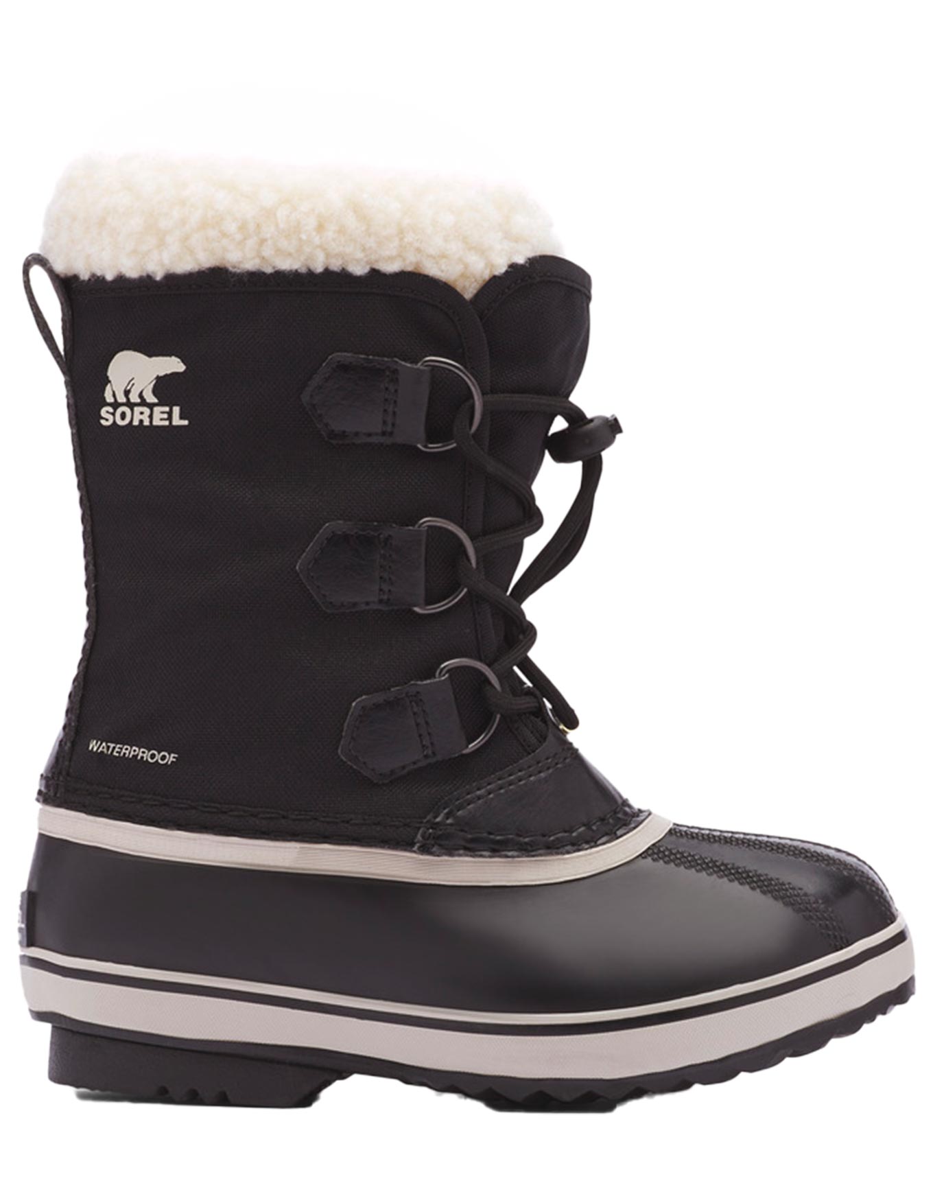 Wasserfeste und isolierende Stiefel für Apres Ski Yoot Pac™ Nylon Wp Black Kindergröße 4 US schwarz