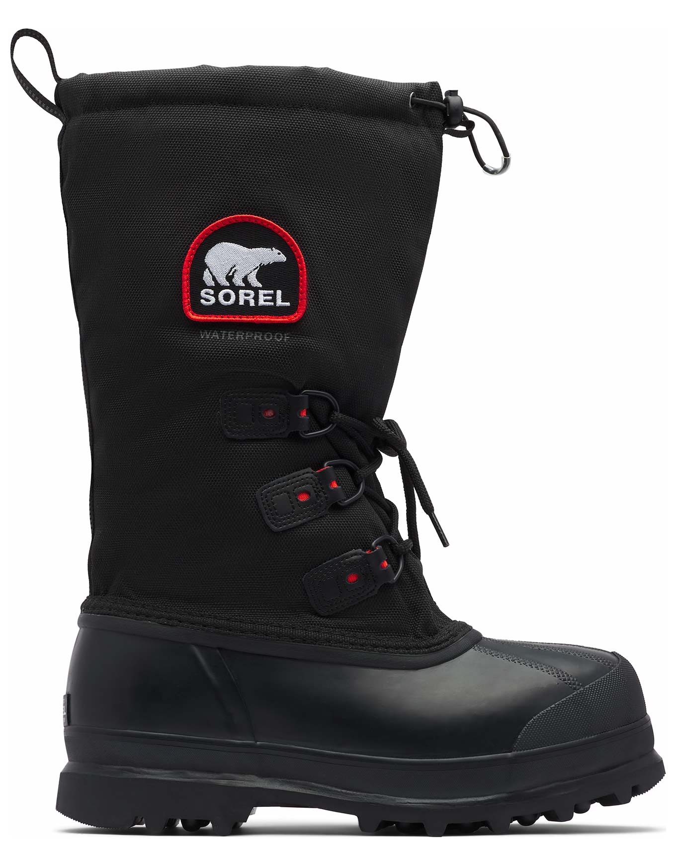 Bottes de neige chaudes, imperméables et résistantes - Glacier XT M Black Red Quartz - Taille 44 - Noir
