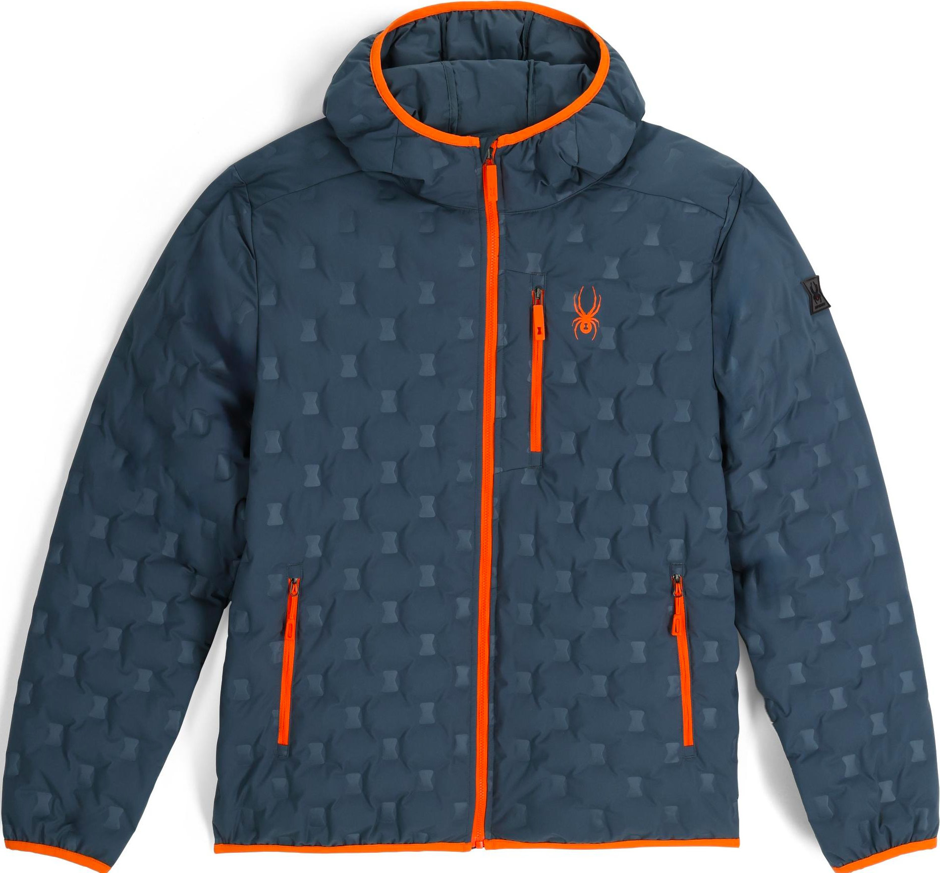 Doudoune chaude en duvet de canard - Zenith Hooded Down Jacket Slate Blue - Taille L - Bleu