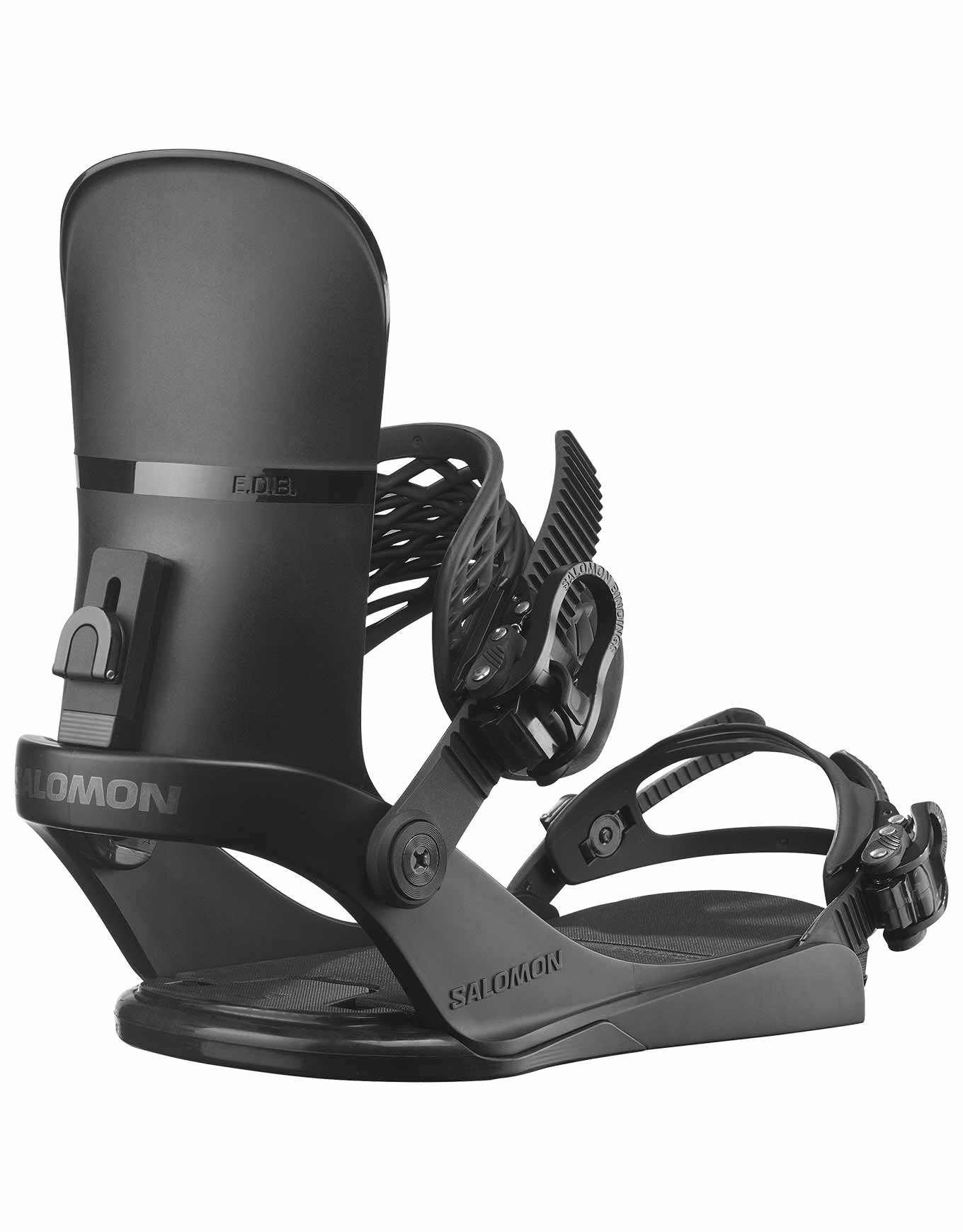 Fixations de snowboard freestyle - Edb Black - Taille 43,5-47 - Noir