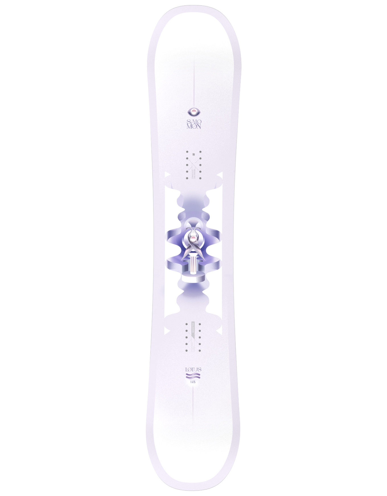 All-Mountain Snowboard Lotus 2026 für Damen aus Wolle Größe 142 cm Weiß