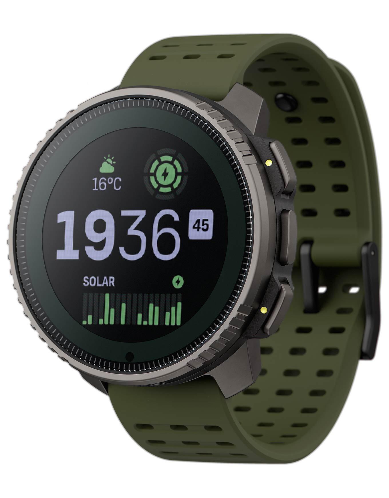 Montre GPS - Vertical Titanium Solar Forest - Kaki