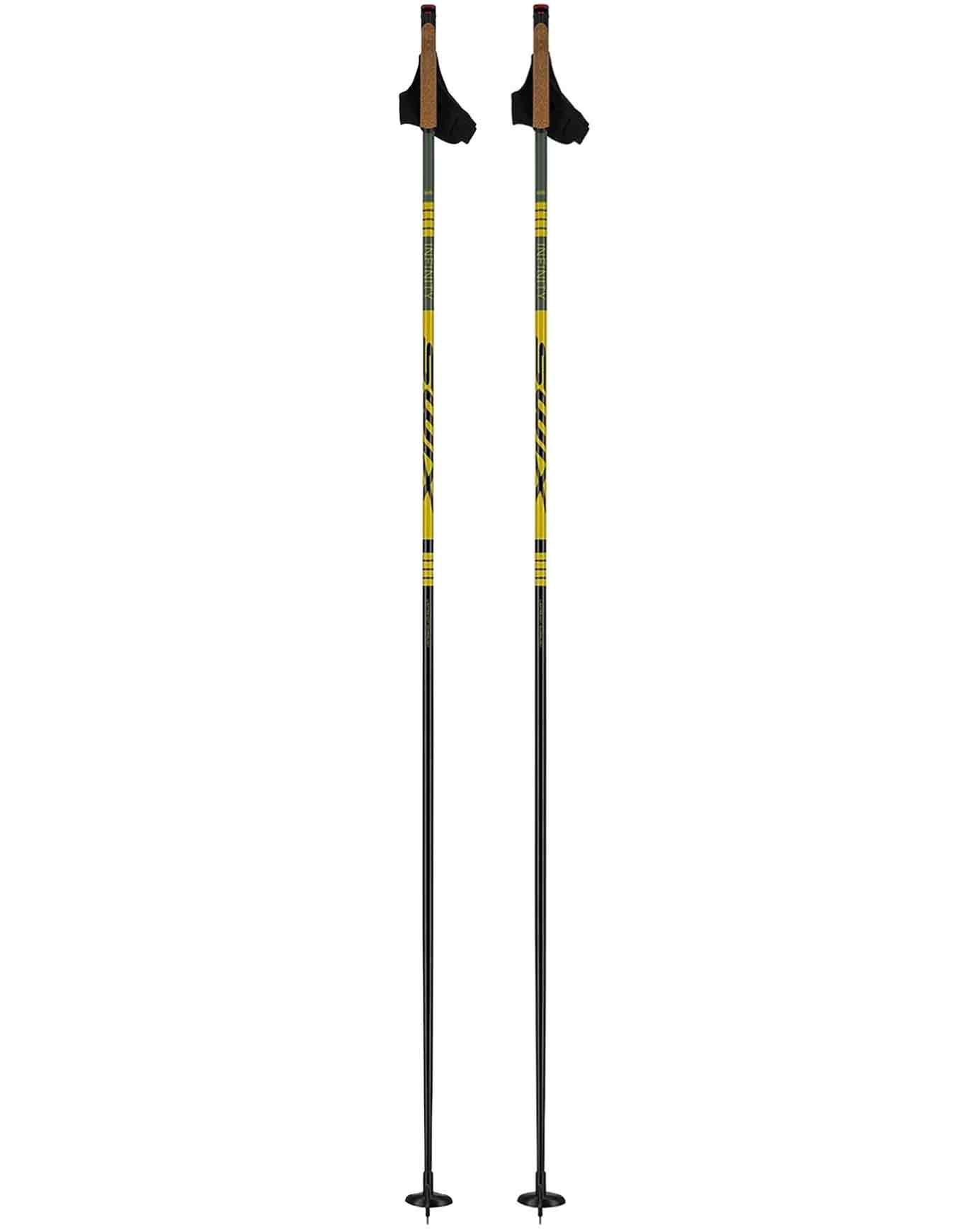 Langlaufstöcke Infinity Just Click Alu aus Wolle Größe 155 cm Khaki
