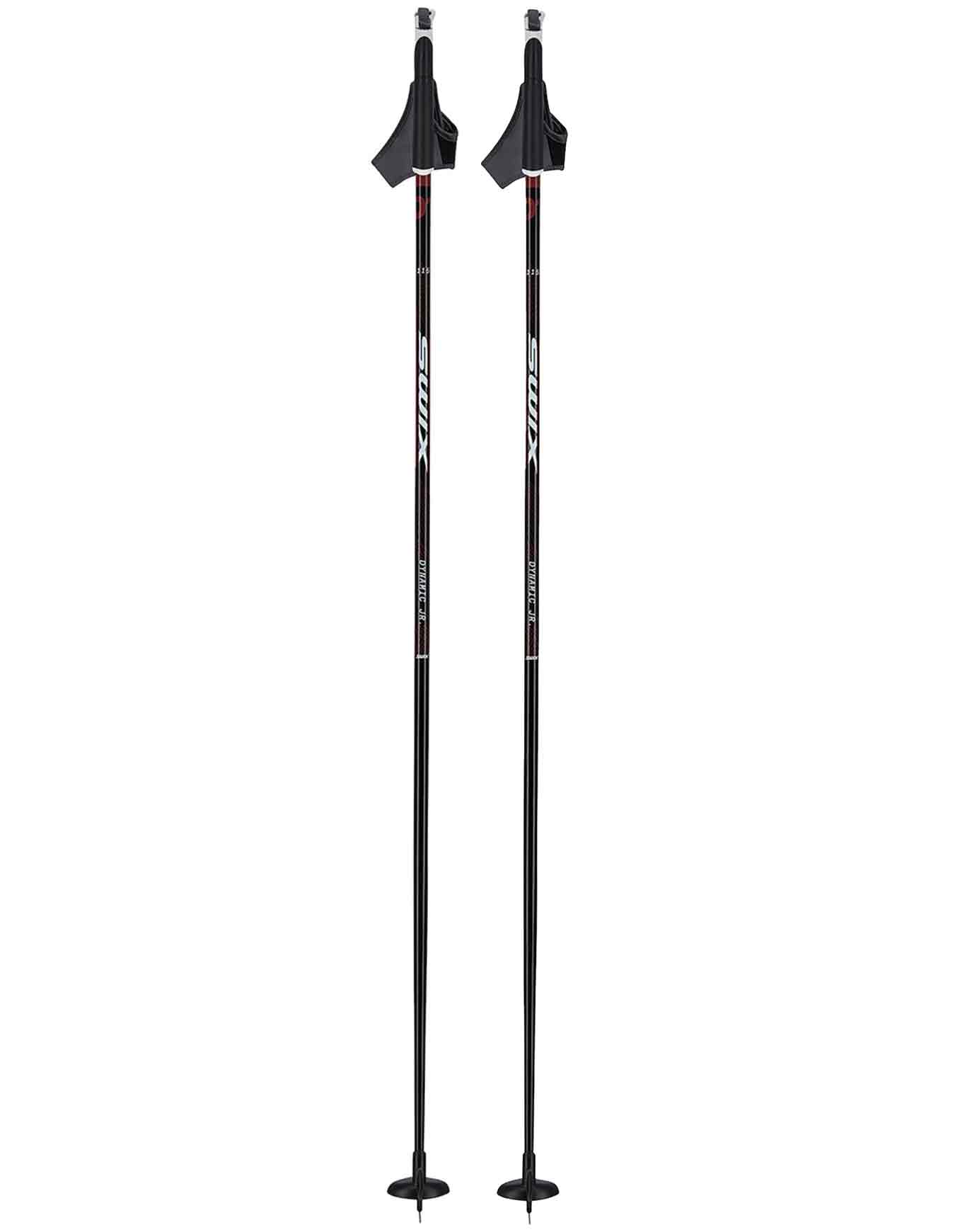 Langlauf-Skistock Dynamic D1 Junior Alu Kindergröße 115 cm schwarz