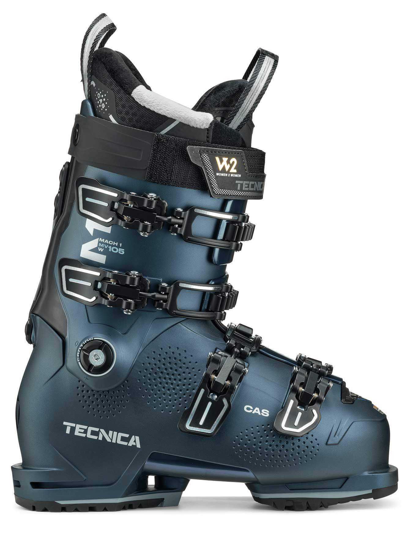 Pisten Skischuhe Mach1 MV 105 W TD Gw für Damen Größe 40 Navy blau