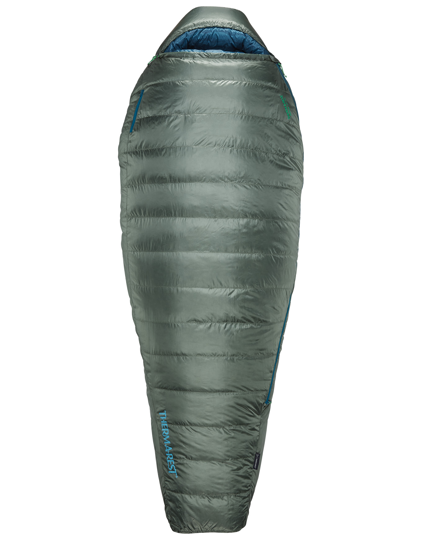 Sac de couchage ultra-compact en duvet chaud et isolant - Questar 0F/-18C Balsam - Taille Regular - Kaki