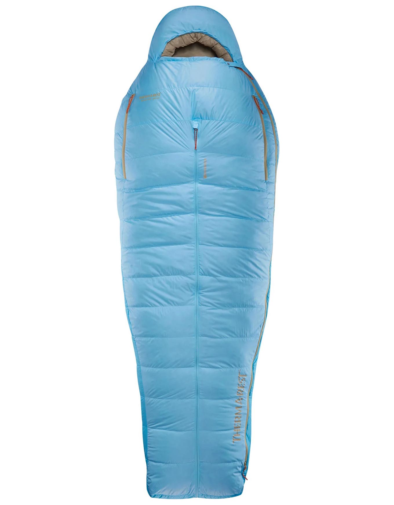 Sac de couchage confortable en duvet naturel - Boost 650 20F/-6C Morning Blue en Nylon - Taille Long - Bleu