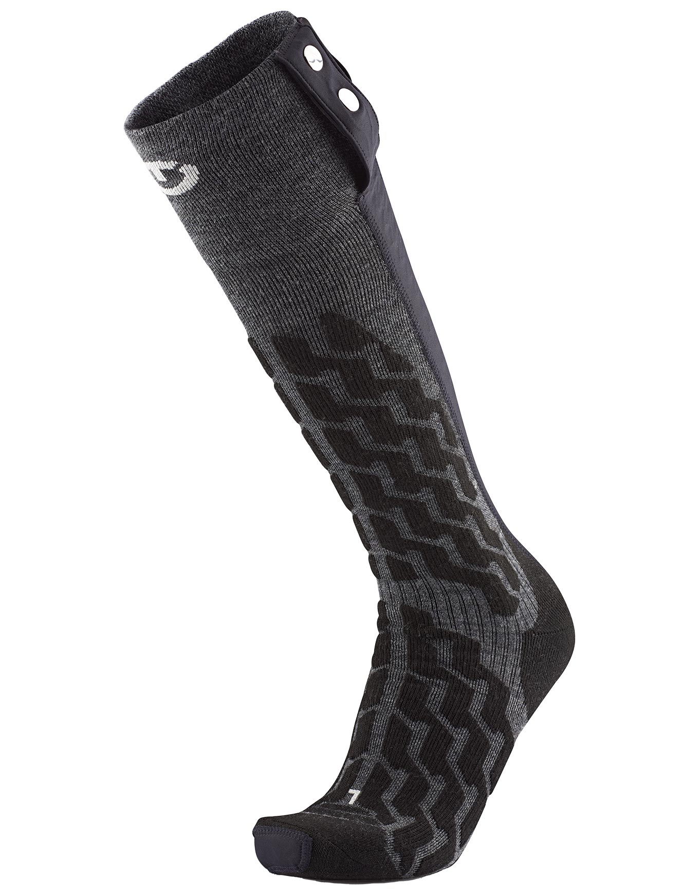 Beheizte Socken Powersock Heat Fusion Uni Größe 39-41 Grau
