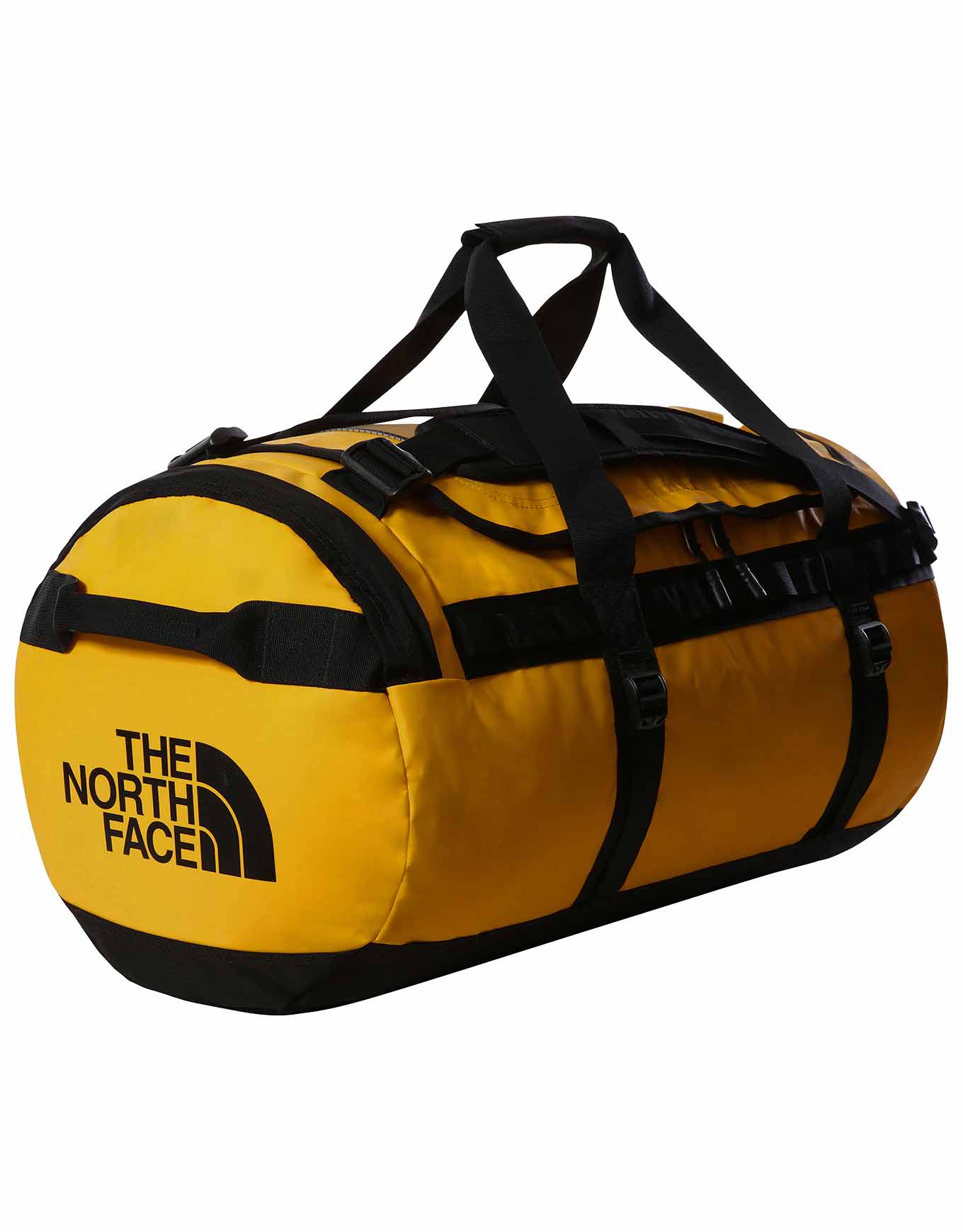 Duffel résistant 71L - Base Camp Duffel M Summit Gold TNF Black en Nylon - Jaune